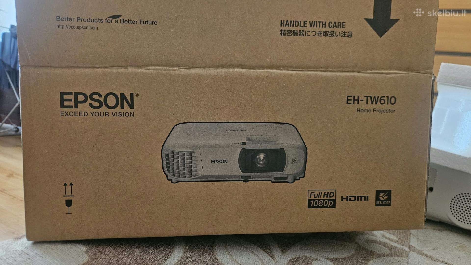 Epson Eh-tw610 Full HD projektorius