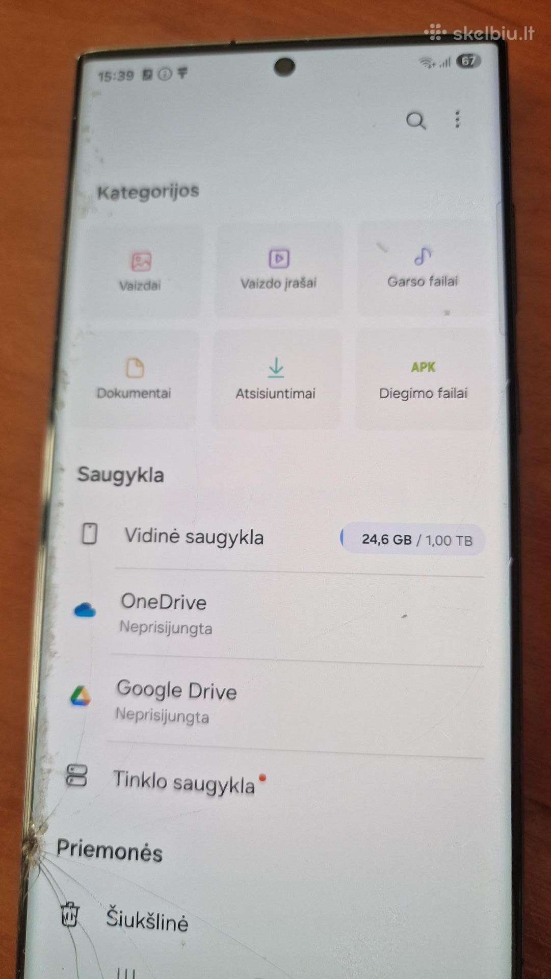 Samsung S23 Ultra 1 terabaito atminties