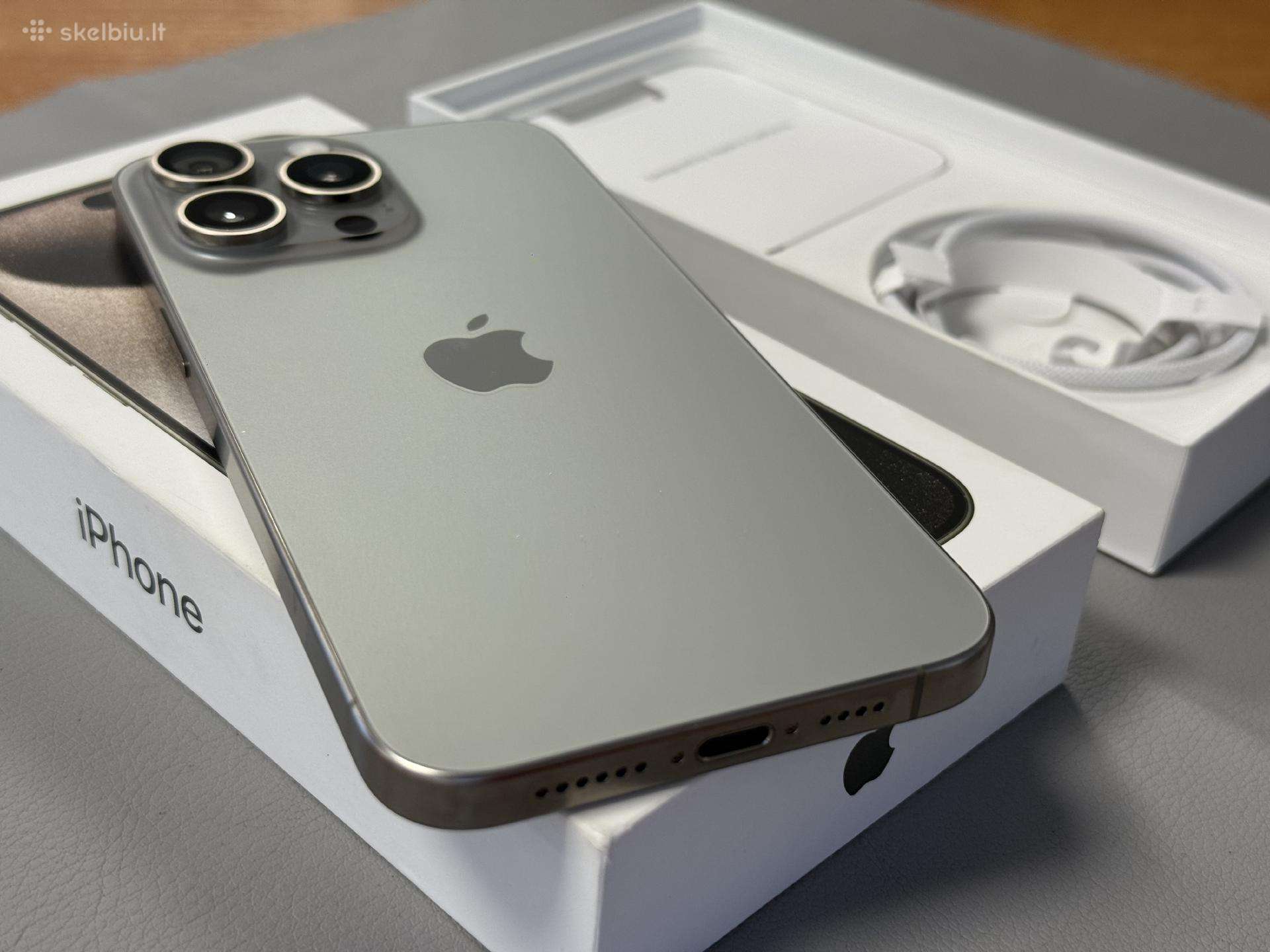 iPhone 15 Pro Max 256gb Visai kaip naujas