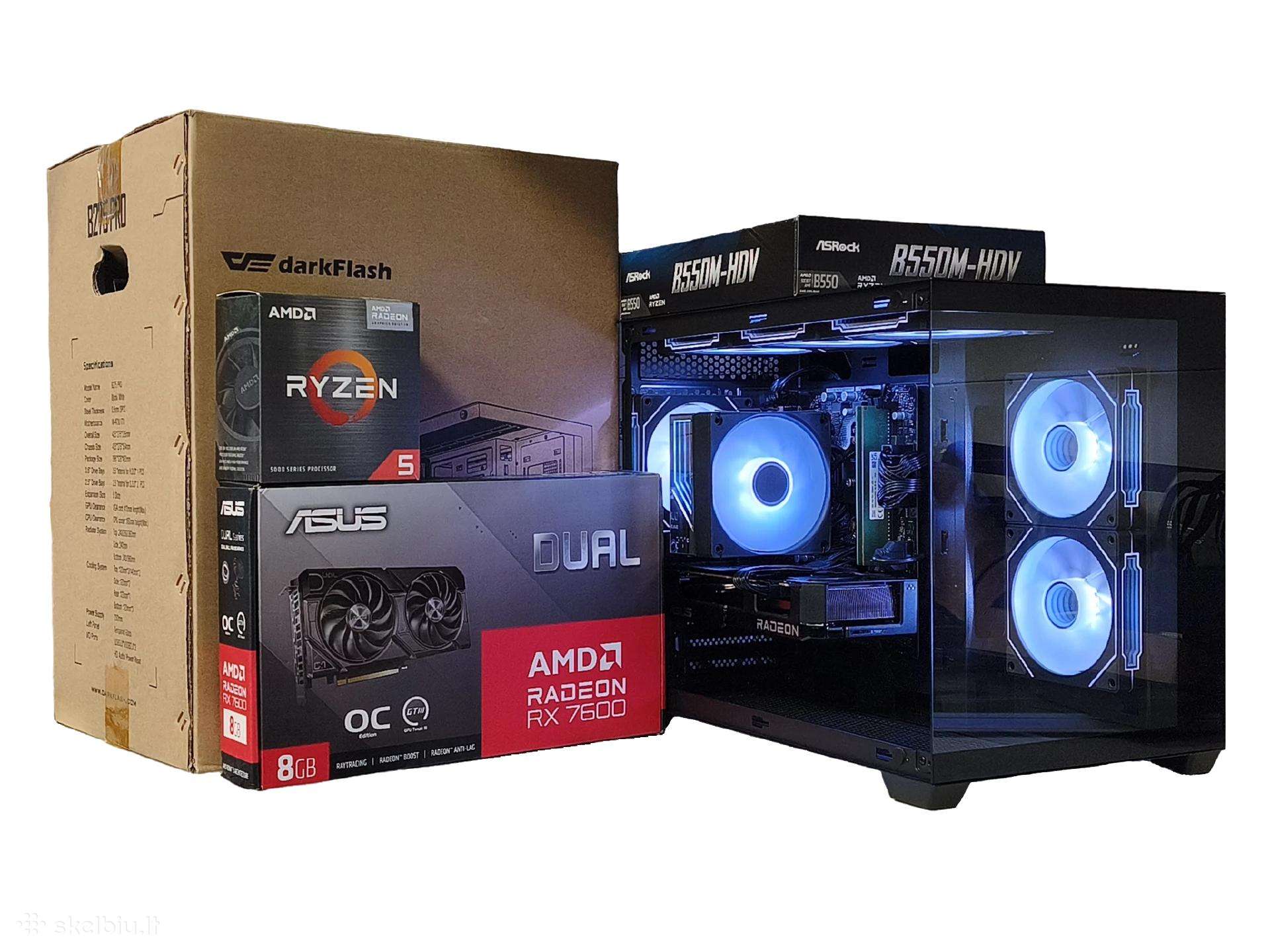 Ryzen 5 5600 Rx 7600 RAM 16gb 3200mts 1tb Nvme SSD