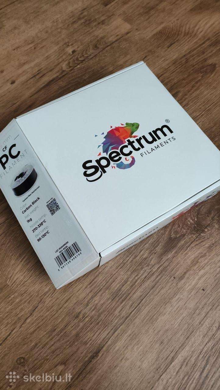 Spectrum Pc-CF 3D plastikas