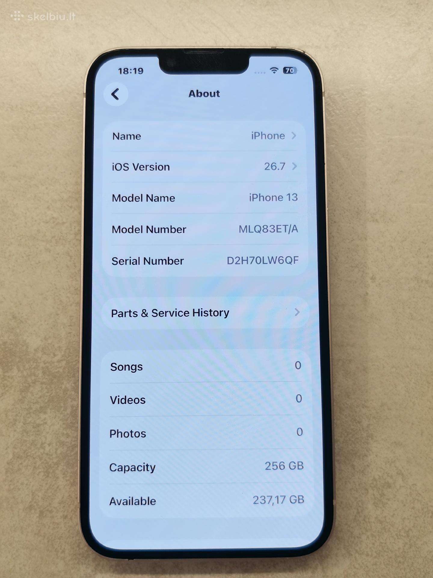 iPhone 13 256gb baterija 100%
