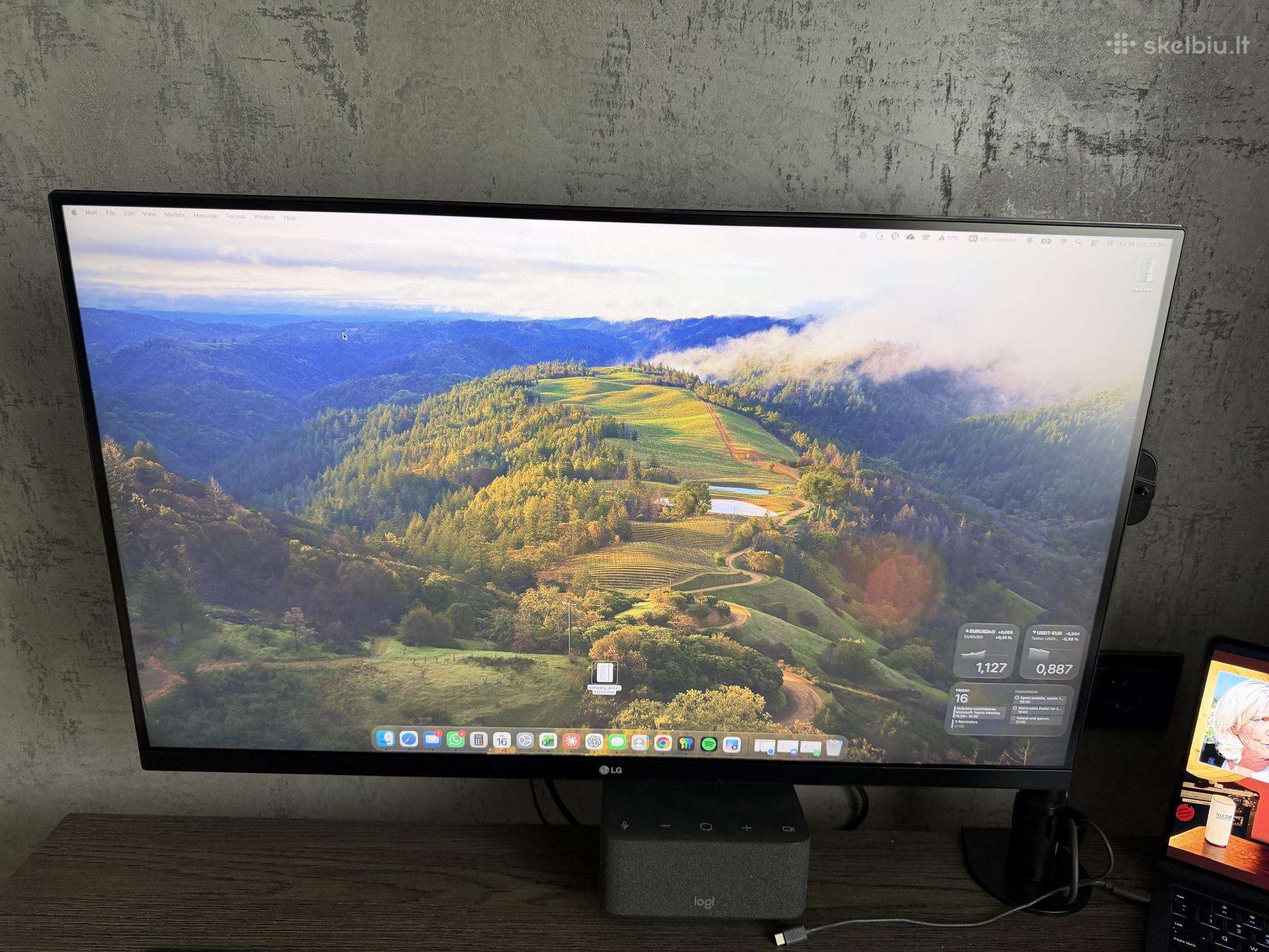 LG 32gk650f monitorius su laikikliu