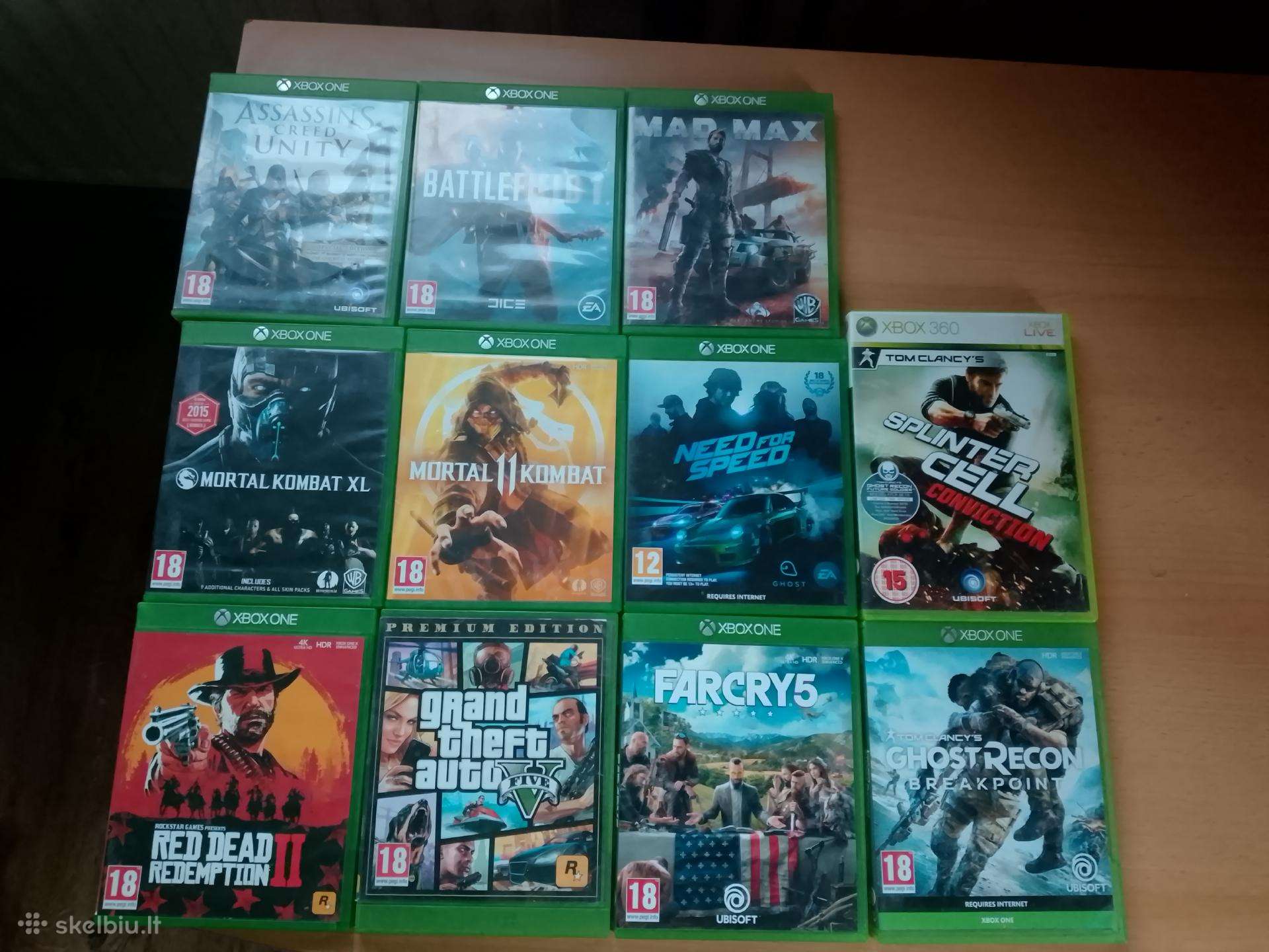 Parduodu Xbox žaidimus