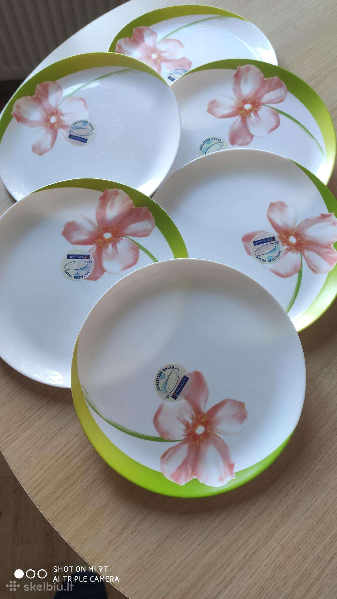 Naujos 6 vnt. Luminarc (Prancūzija) lėkštės 25 cm.