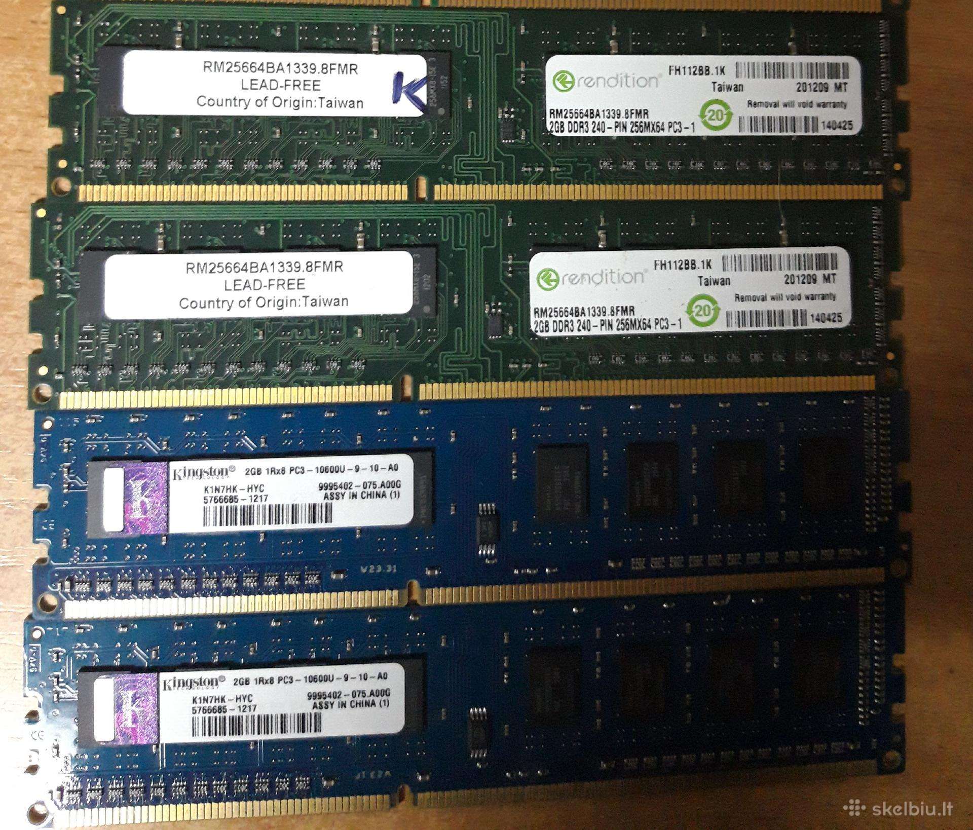 Stacionaraus pc RAM 8gb Ddr3