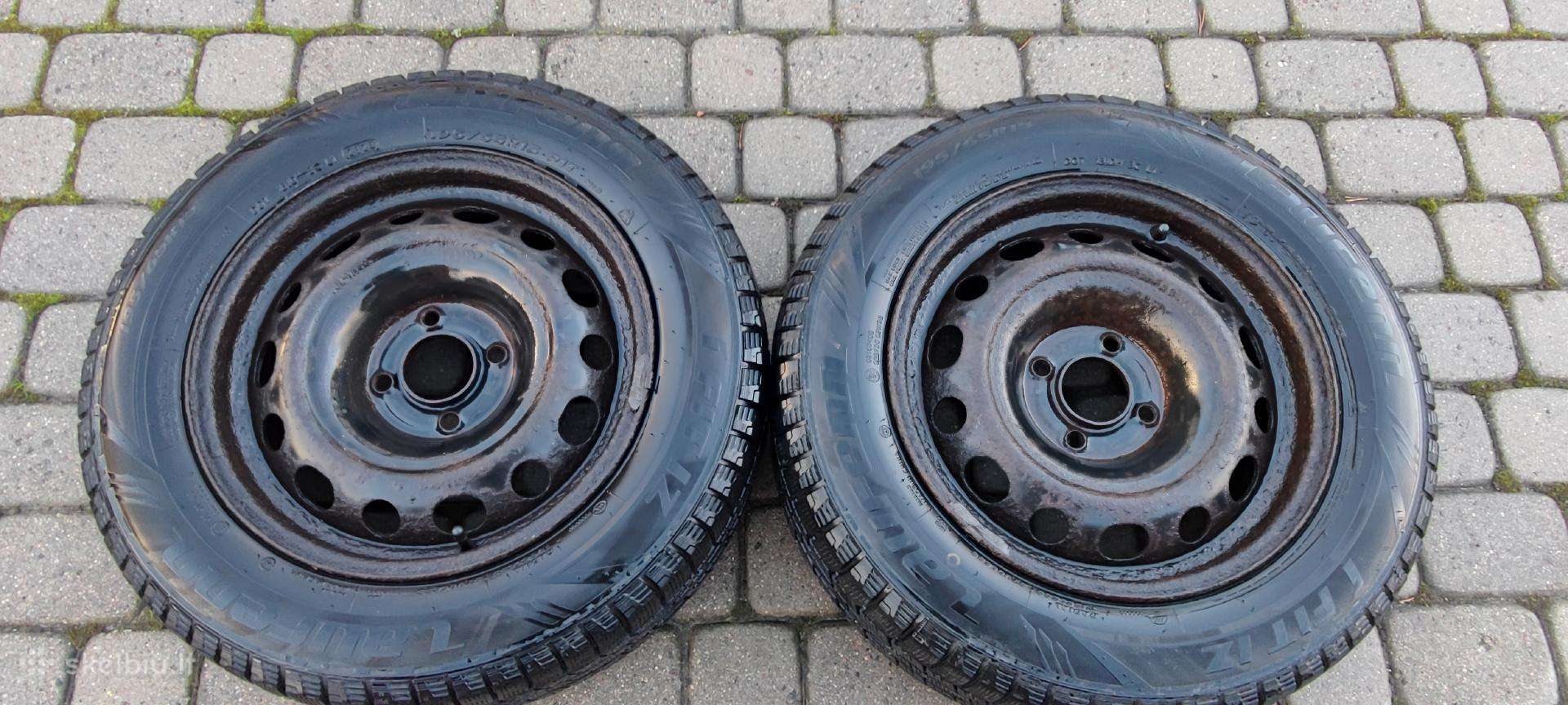 Žieminės padangos 195/65 R15 su ratlankiais