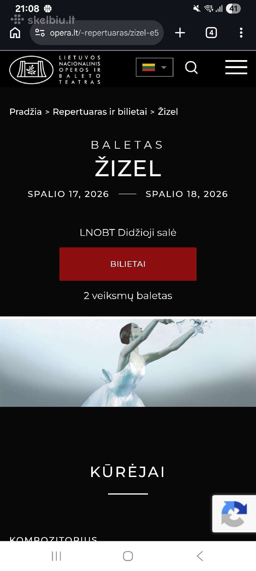 Bilietai I Baleta