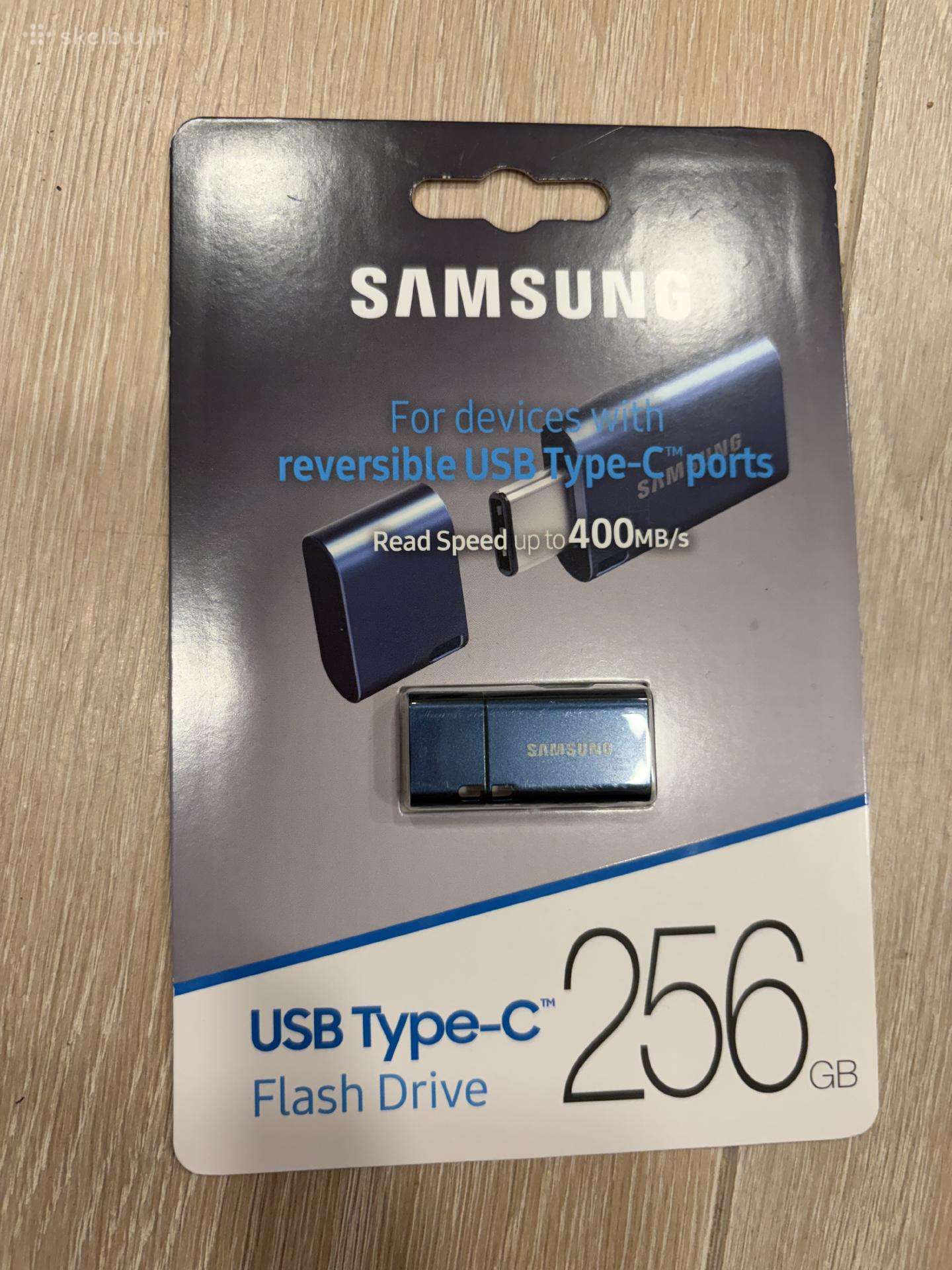 Usb laikmena Samsung Drive Type-c 256 GB, mėlyna