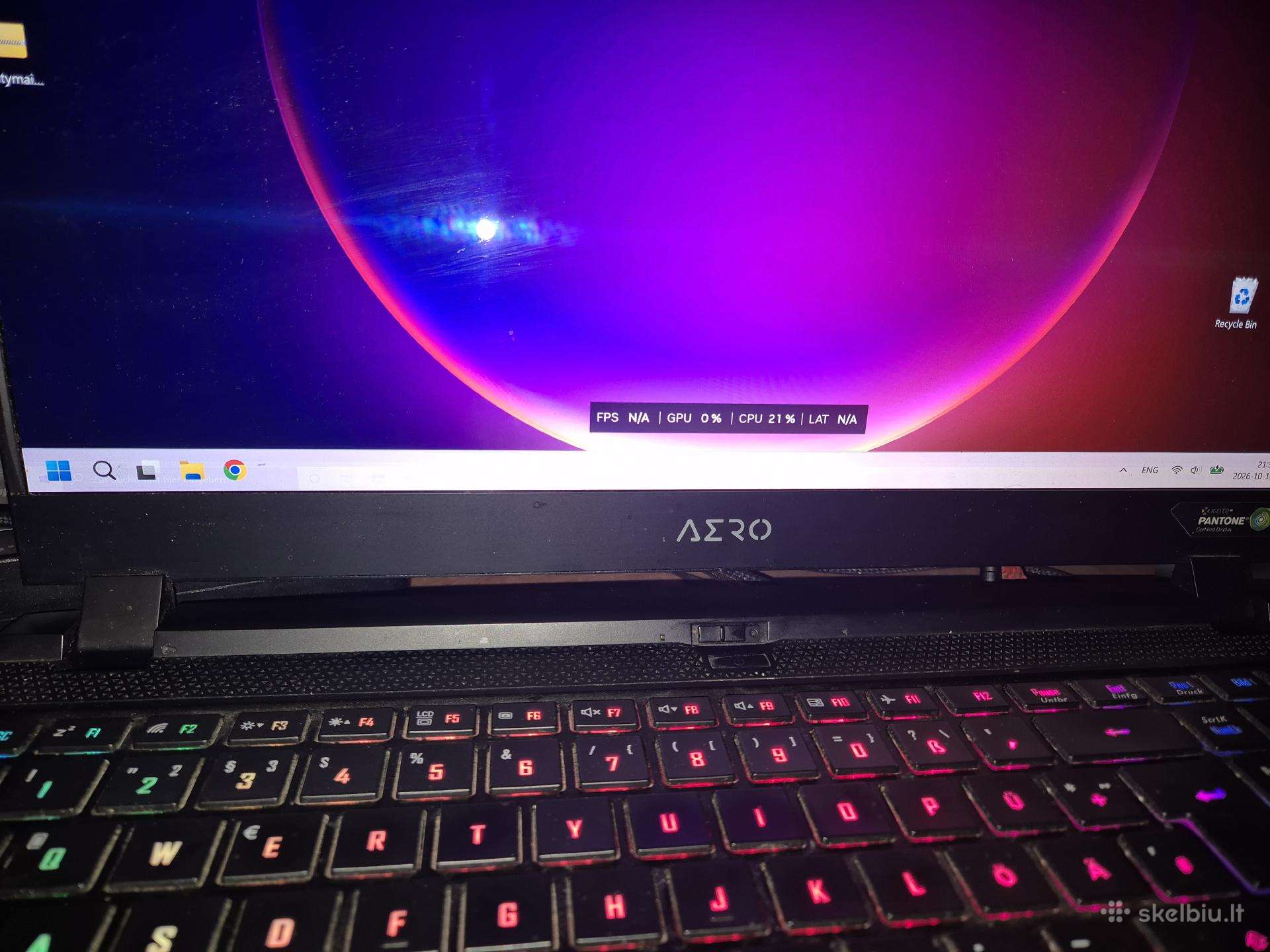 Gigabyte Aero15 Oled i9 32gb RAM Rtx 2070 8gb 1tb