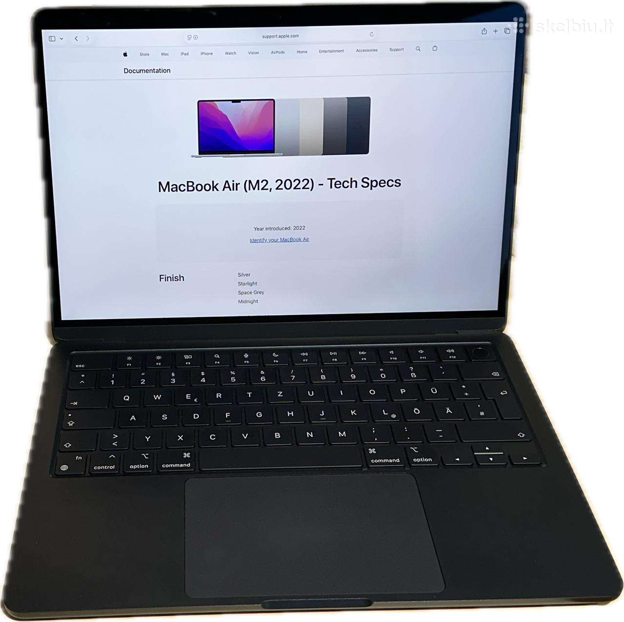 Apple MacBook Air M2 13,6 (2022) – 8gb / 256gb