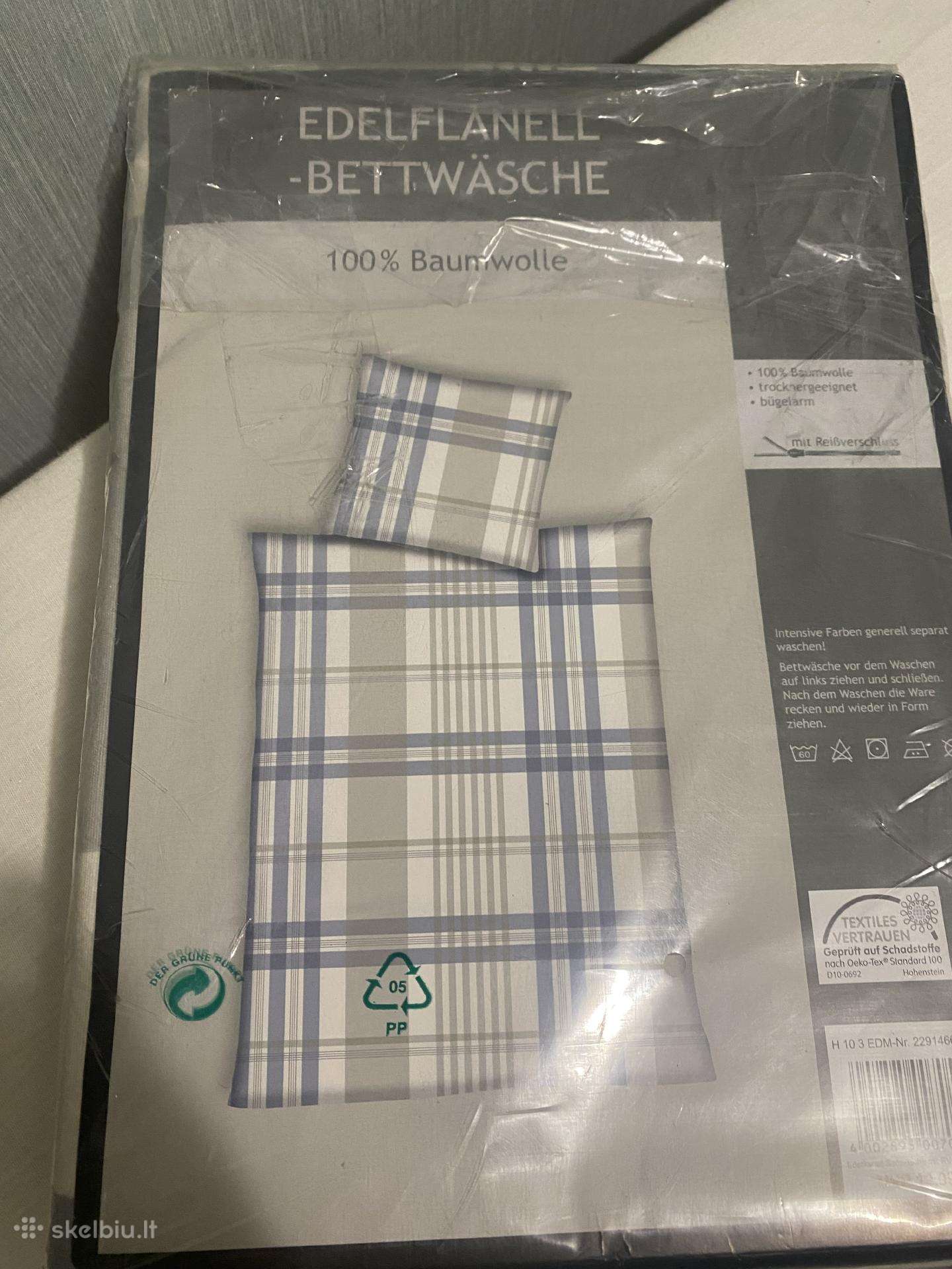 Vokiškos flanelės patalynės komplektas