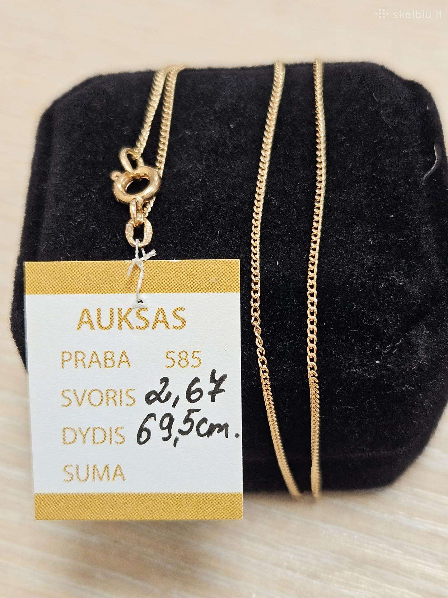 Auksinė grandinėlė - 255 Eur.