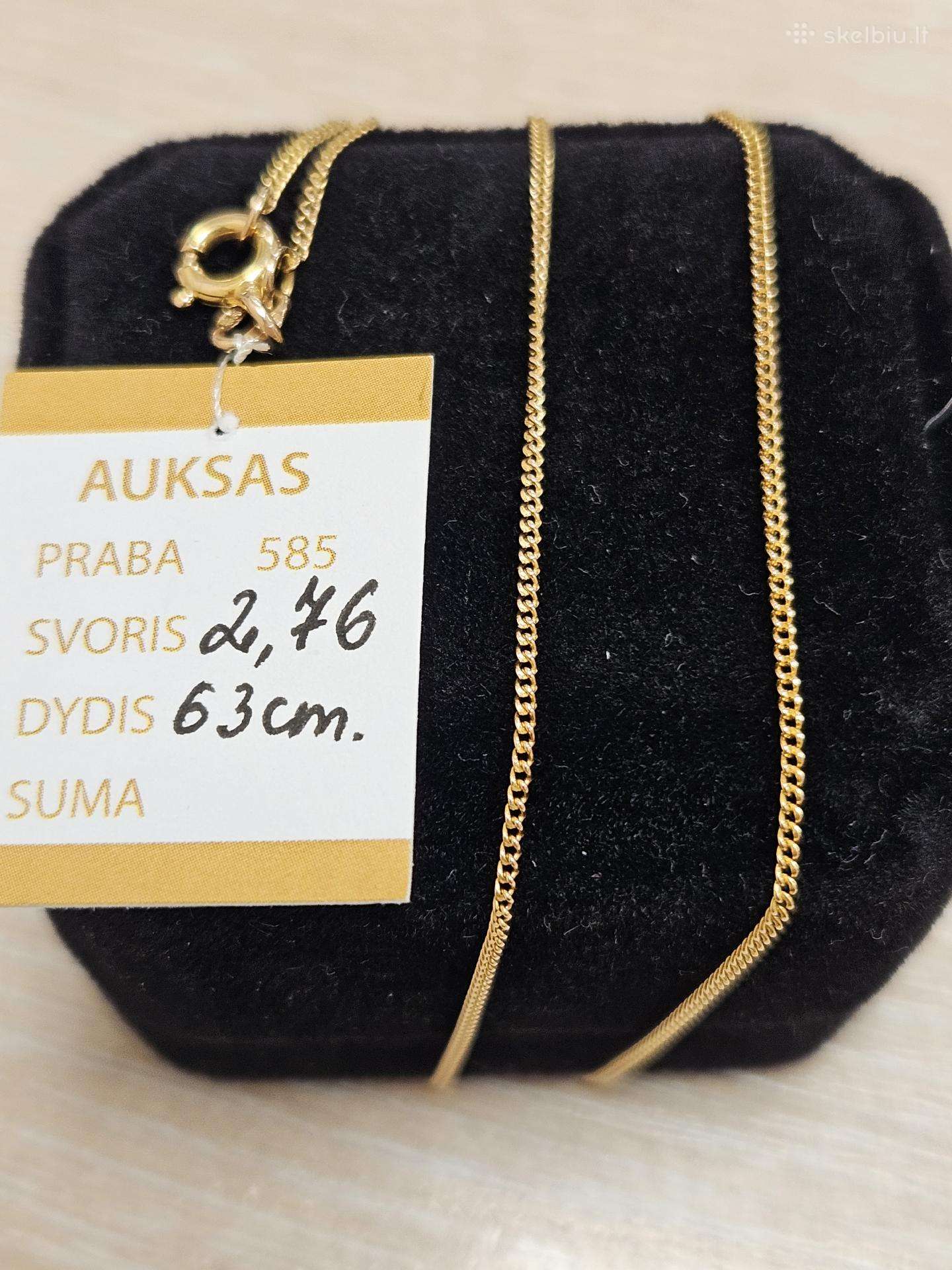 Auksinė grandinėlė - 263 Eur.