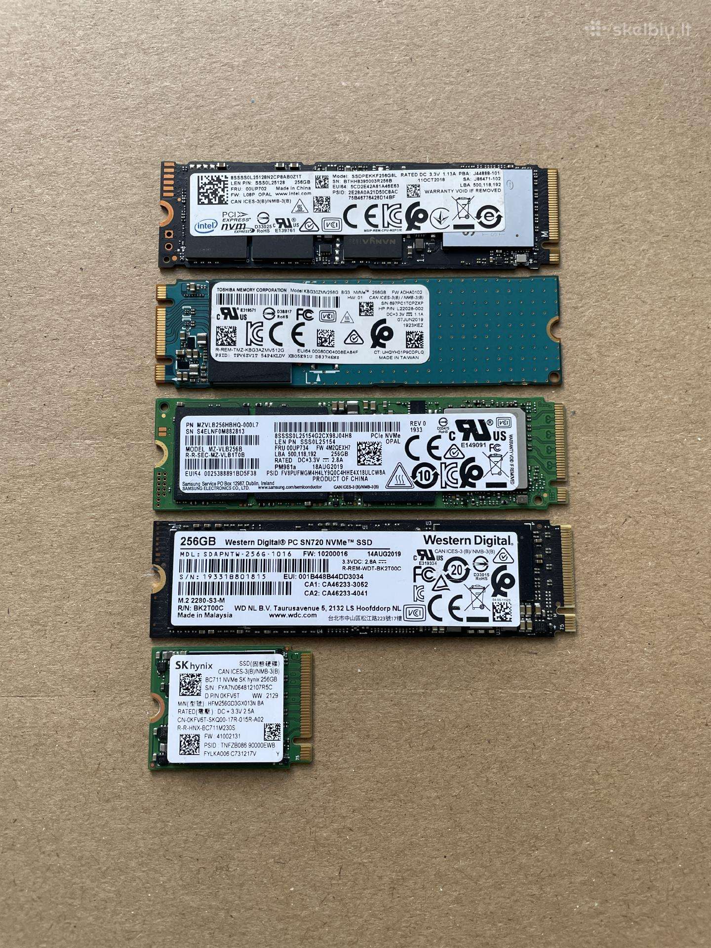 SSD M.2 Nvme 256gb, 512gb, 1tb