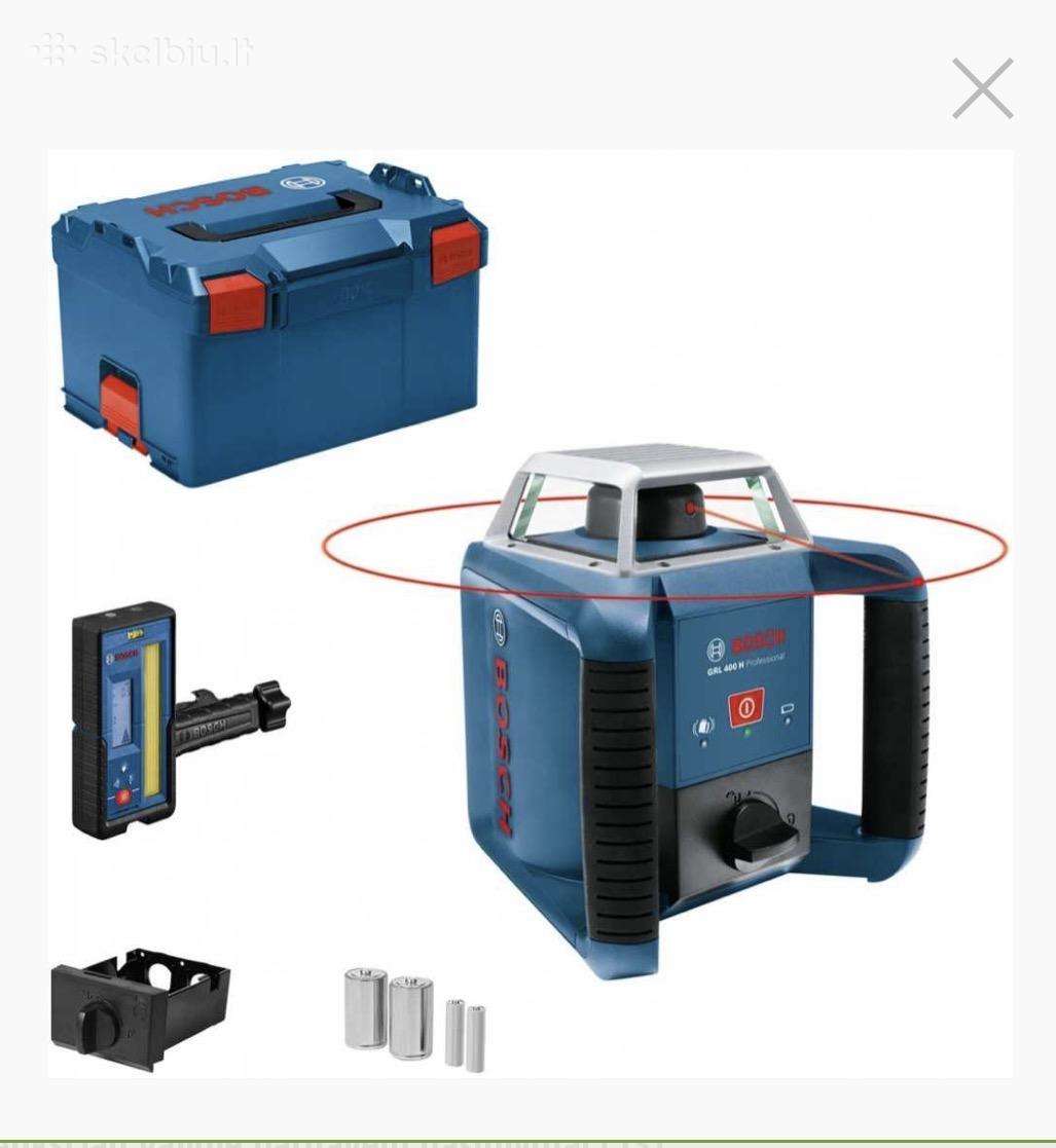 Rotacinis lazerinis nivelyras Bosch Grl 400 H