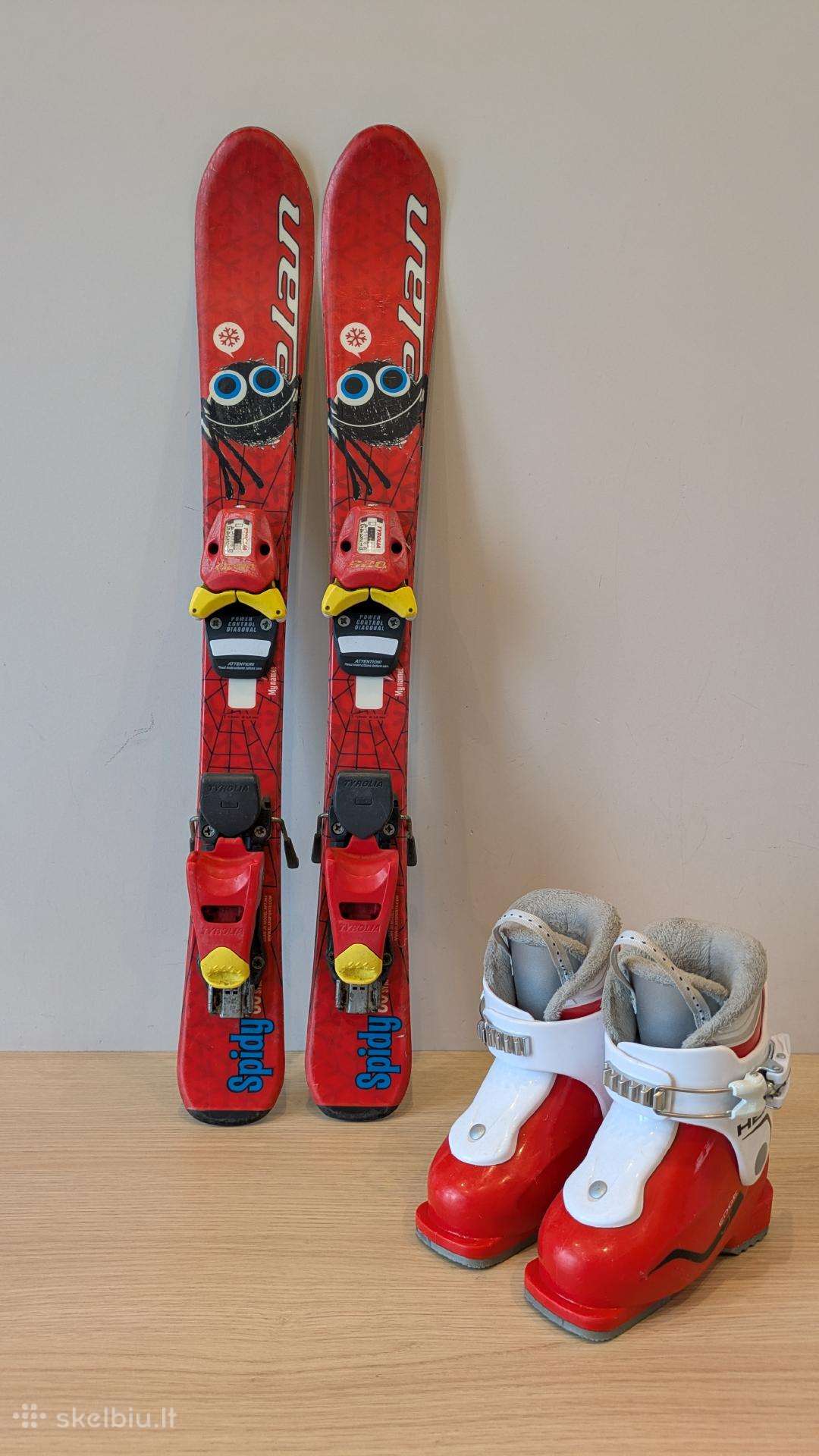 Vaikiškos kalnų slidės ir batai 80cm / 150-165