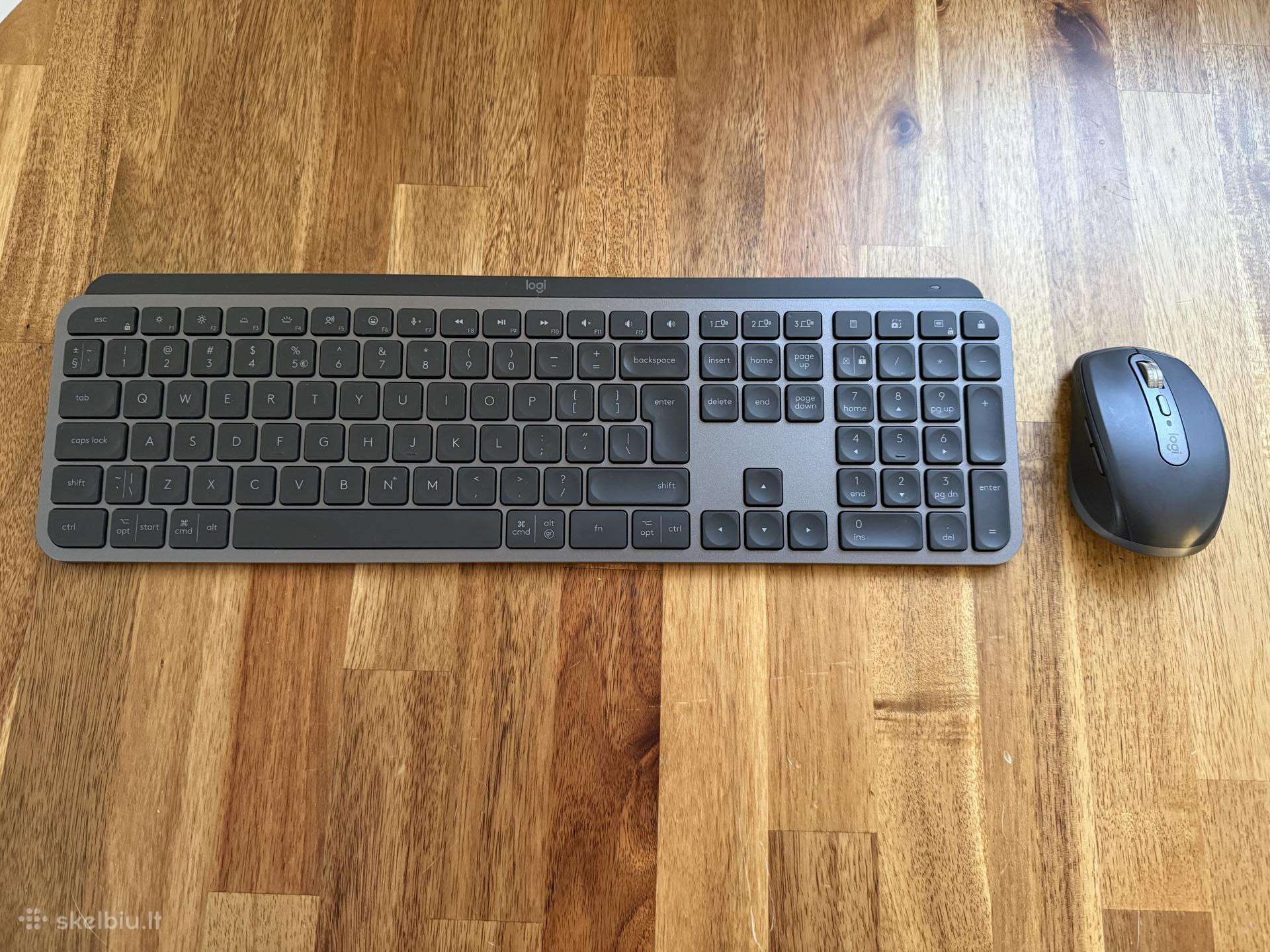 Logitech Mx Keys klaviatūra + Mx Anywhere pelė