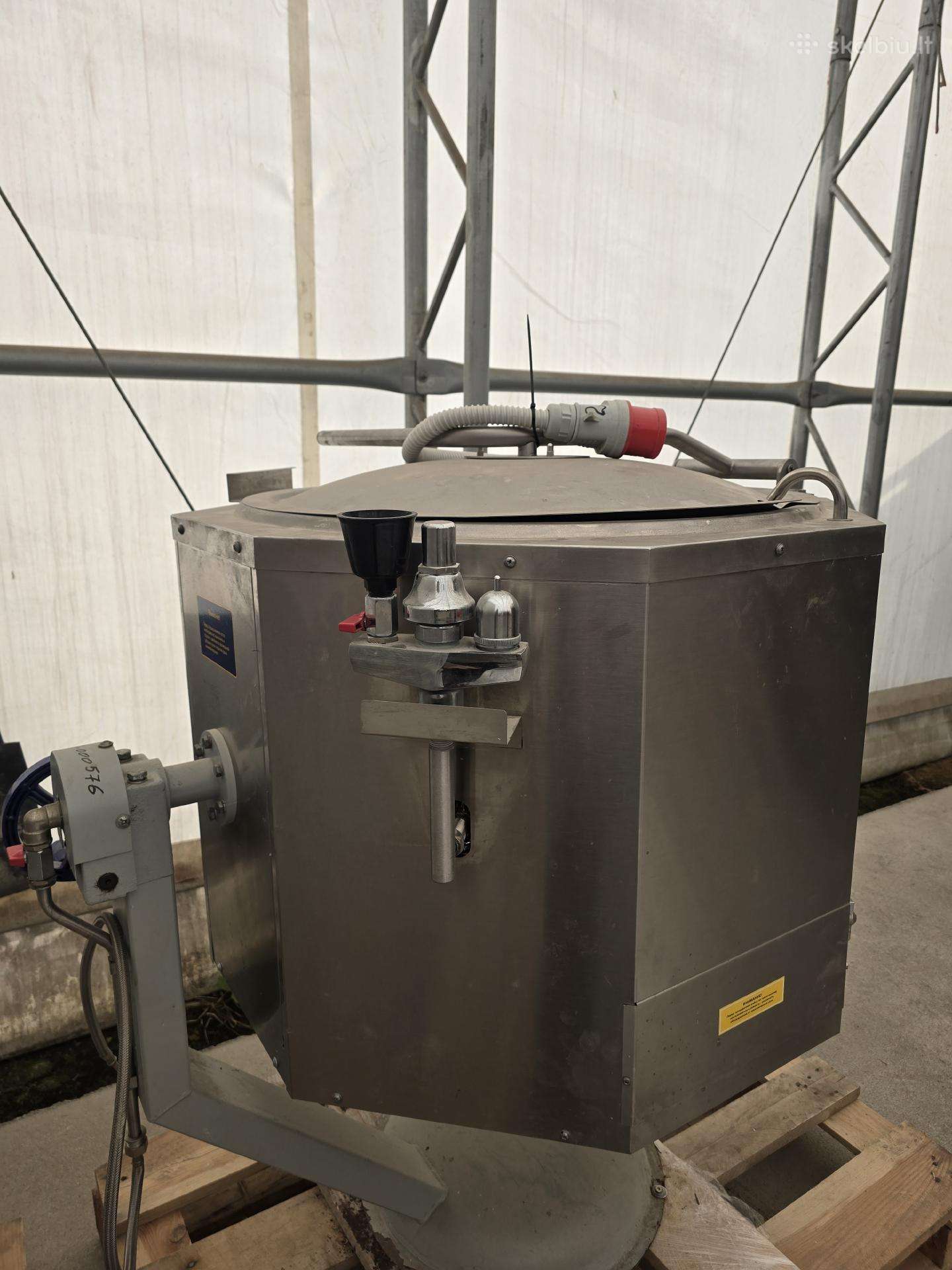 160 L elektrinis virimo katilas, paverčiamas