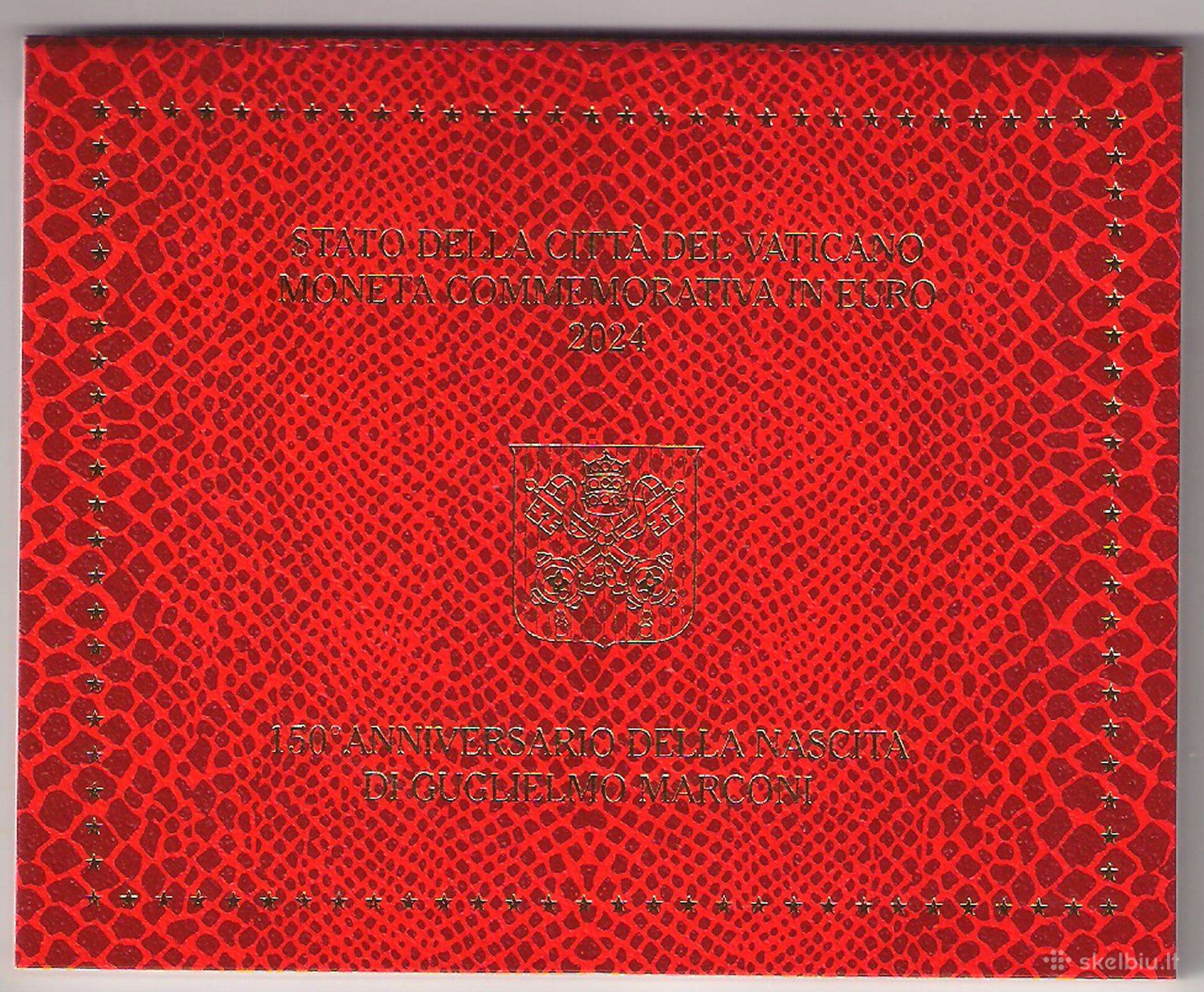 2 euro moneta Vatikanas 2024 Guglielmo Marconi