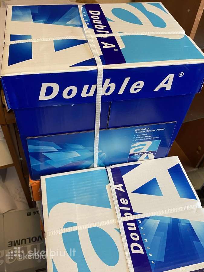 120 pakelių popieriaus (x500 lapų), viso 60 000vnt