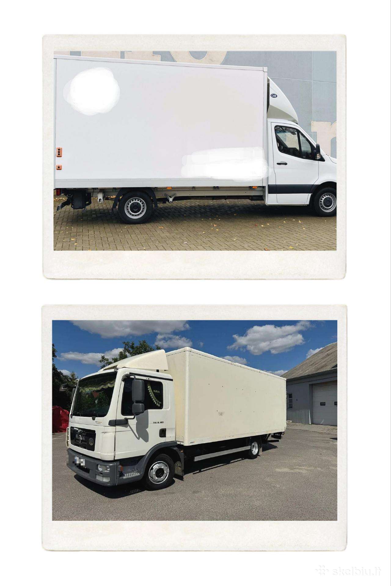 Krovinių pervežimas 3.5t ir 7.5t