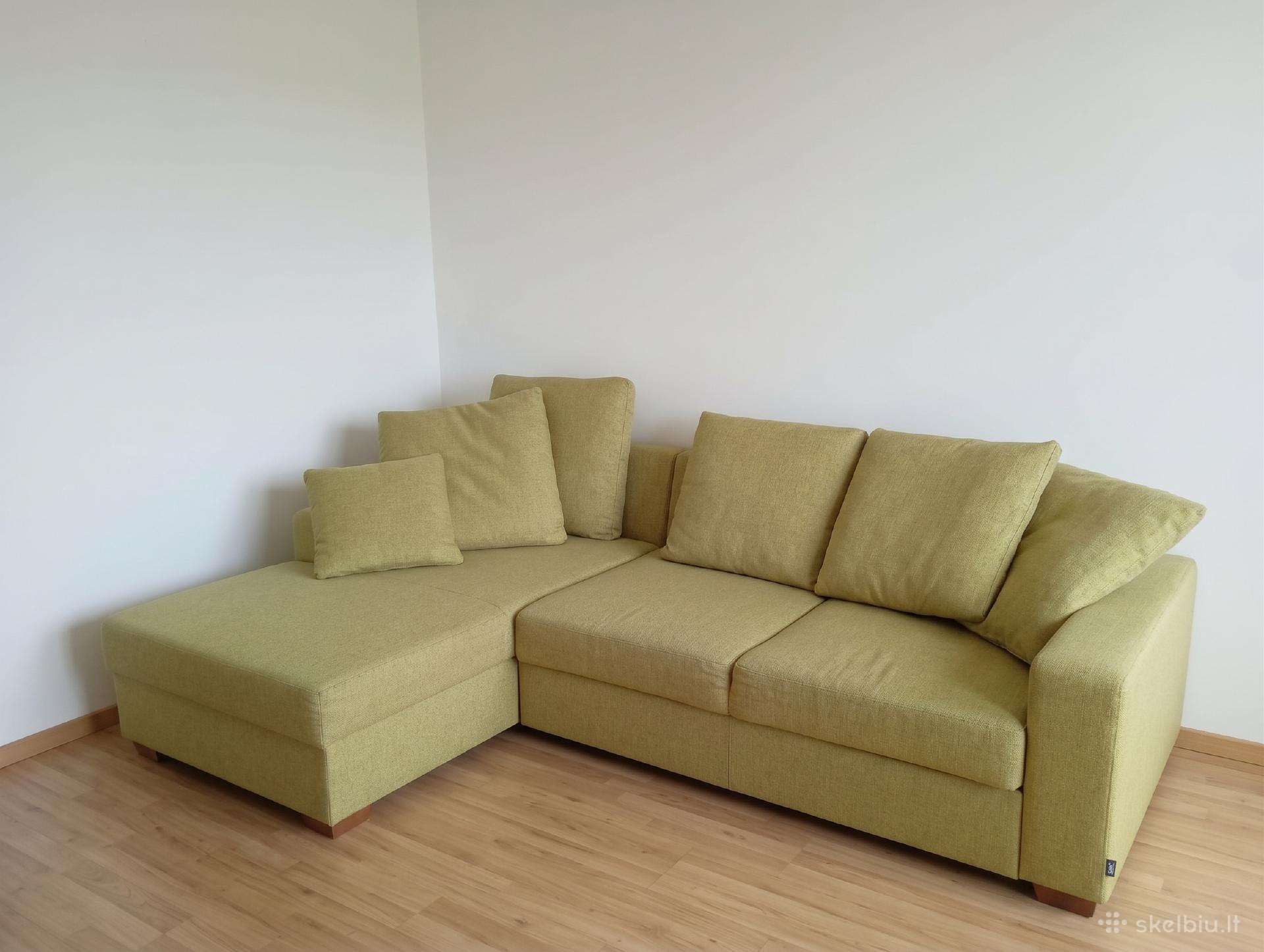 Kampinė sofa-lova iš magrės baldai