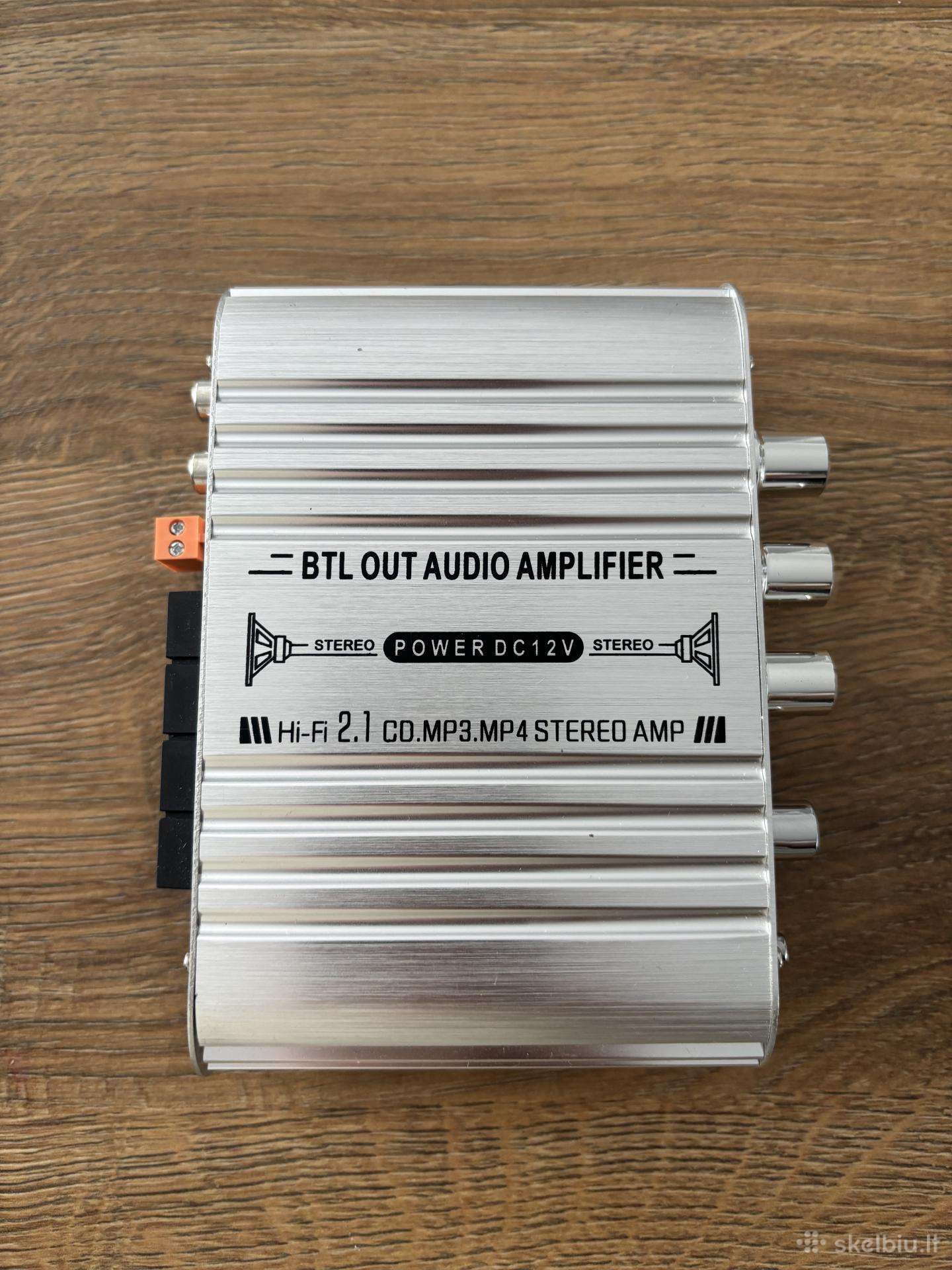 Naujas mini stiprintuvas Rms 20wx2 + 40w sub