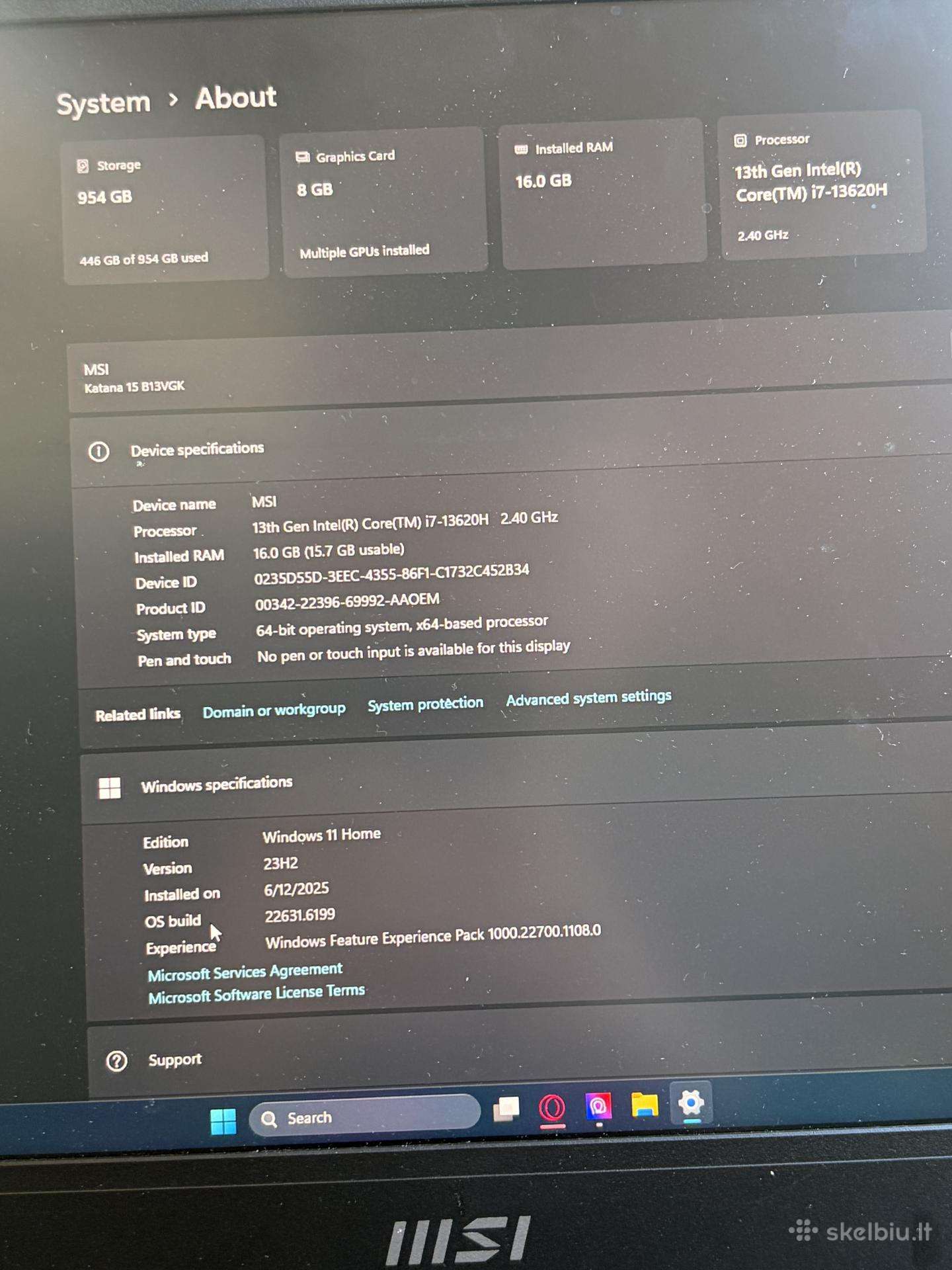 Loptopas rtx 4070