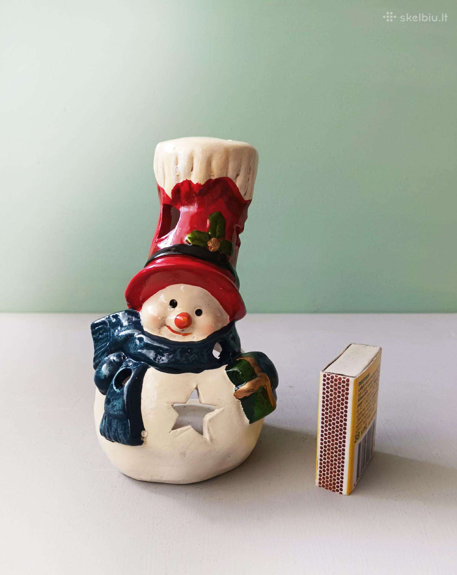 Žvakidė Kalėdinė keraminė, 13cm aukštis