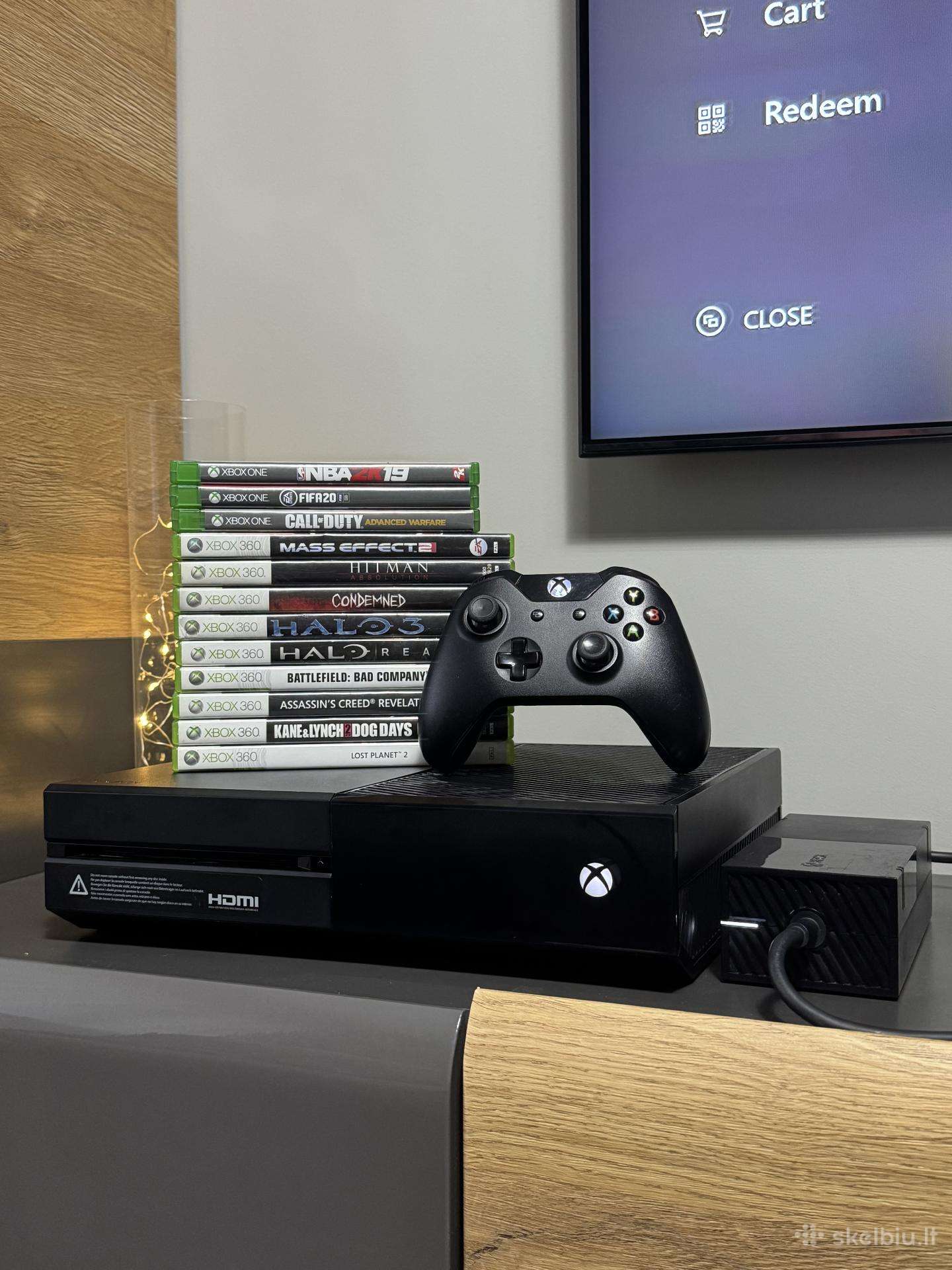 Xbox One 1tb + 12 žaidimų