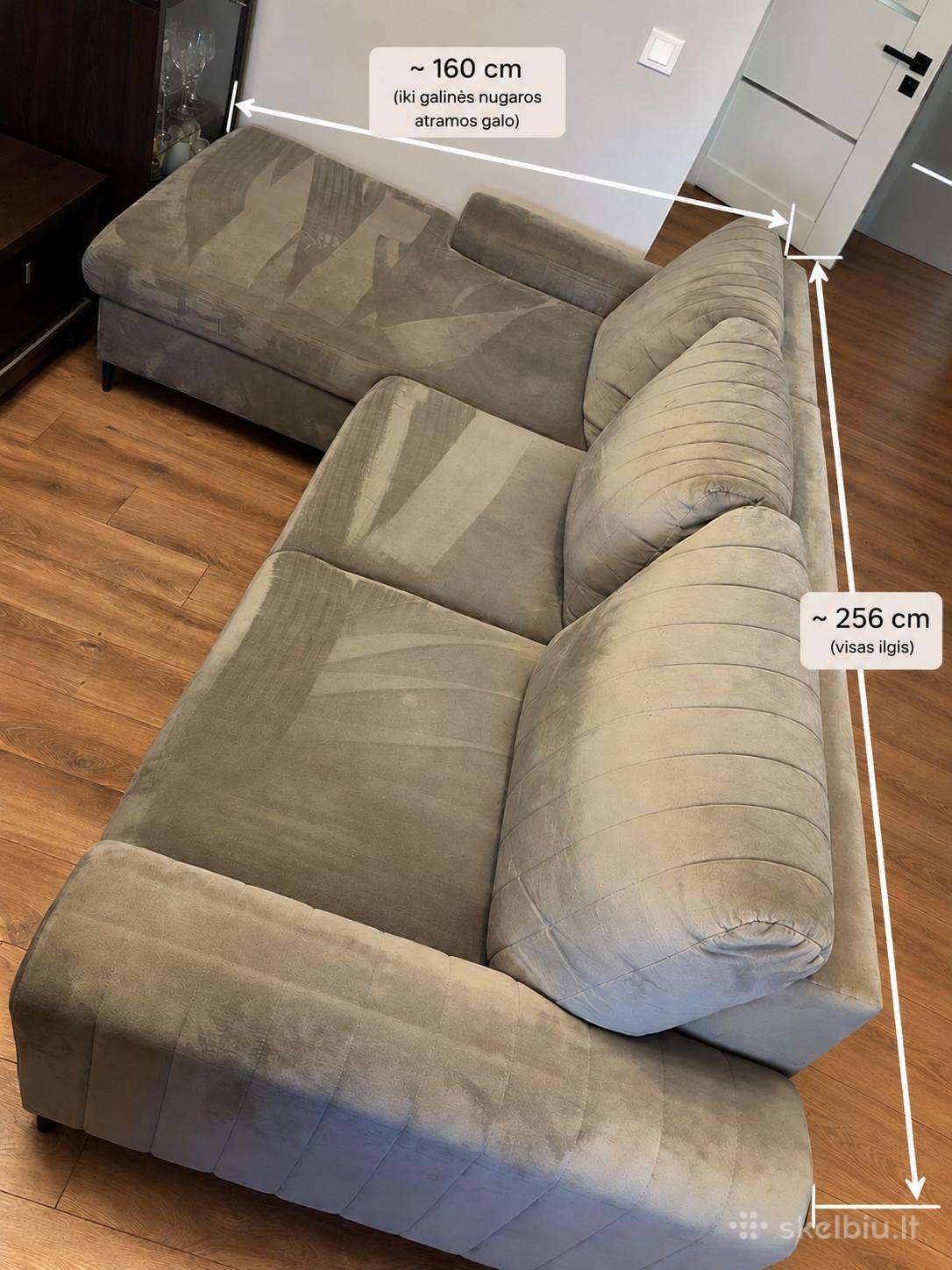 Kampinė sofa naudota