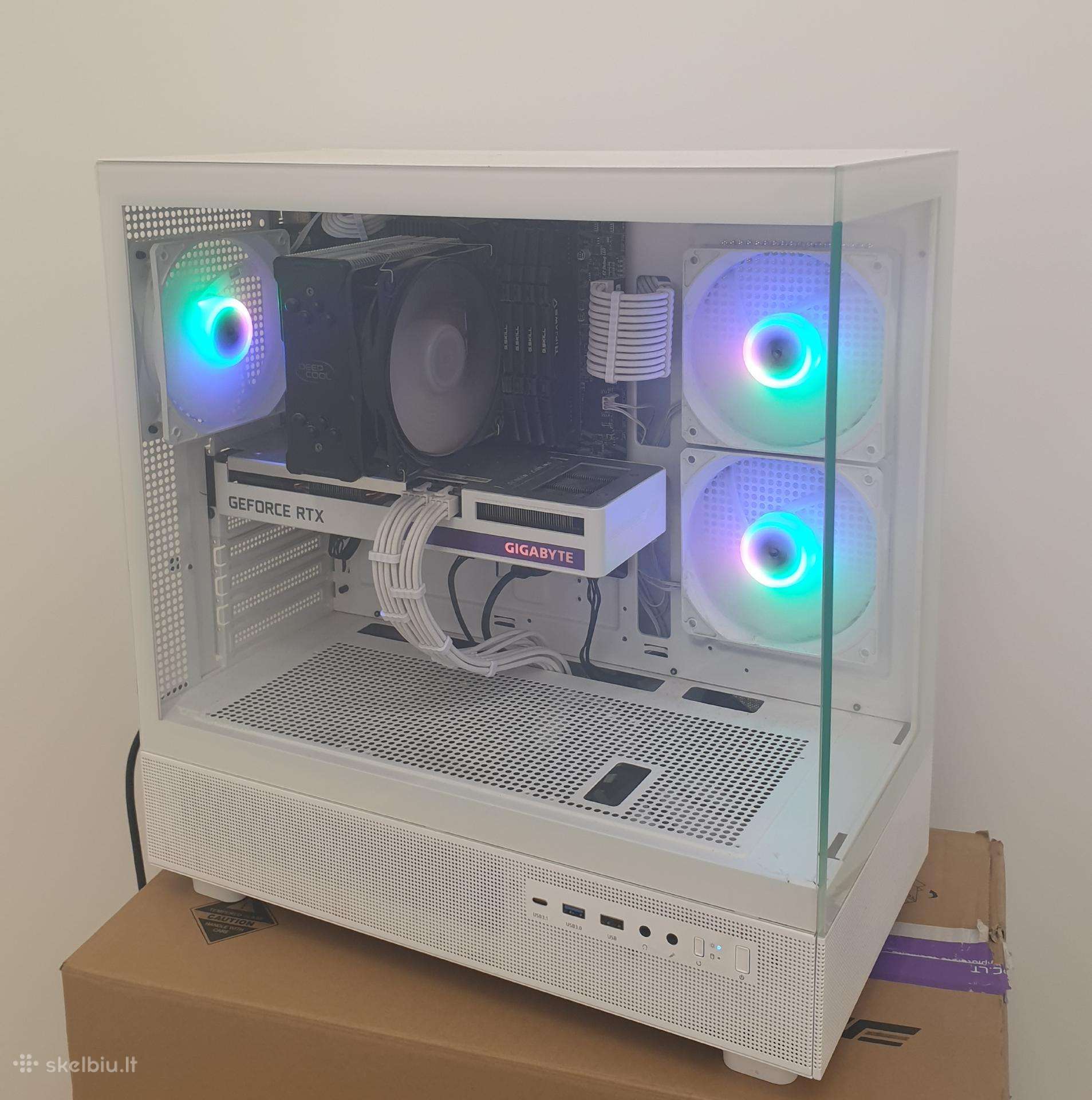 Žaidimų kompiuteris i7-10700k/rtx 3060 Ti/32gb RAM