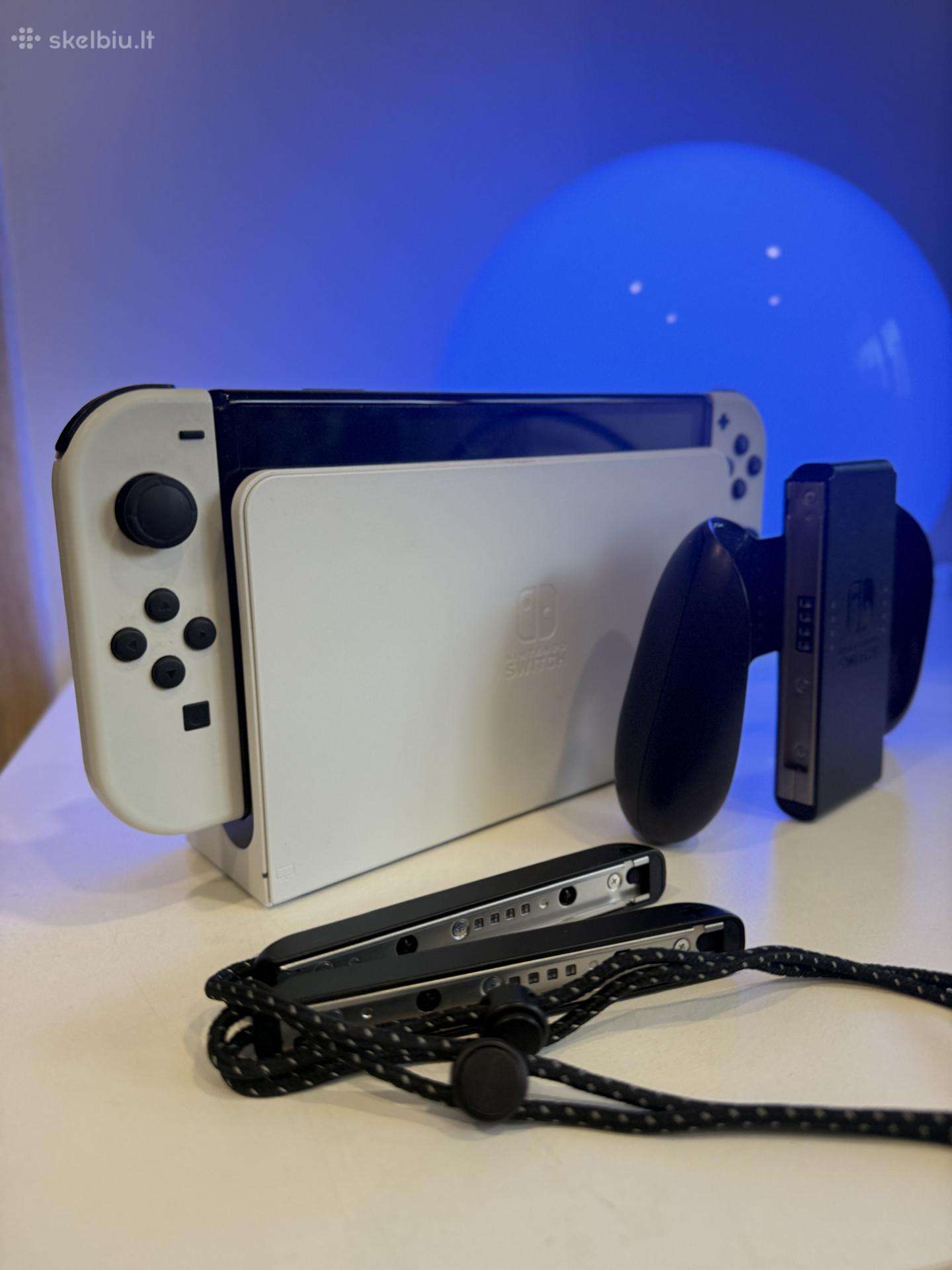 Baltas Nintendo Switch Oled