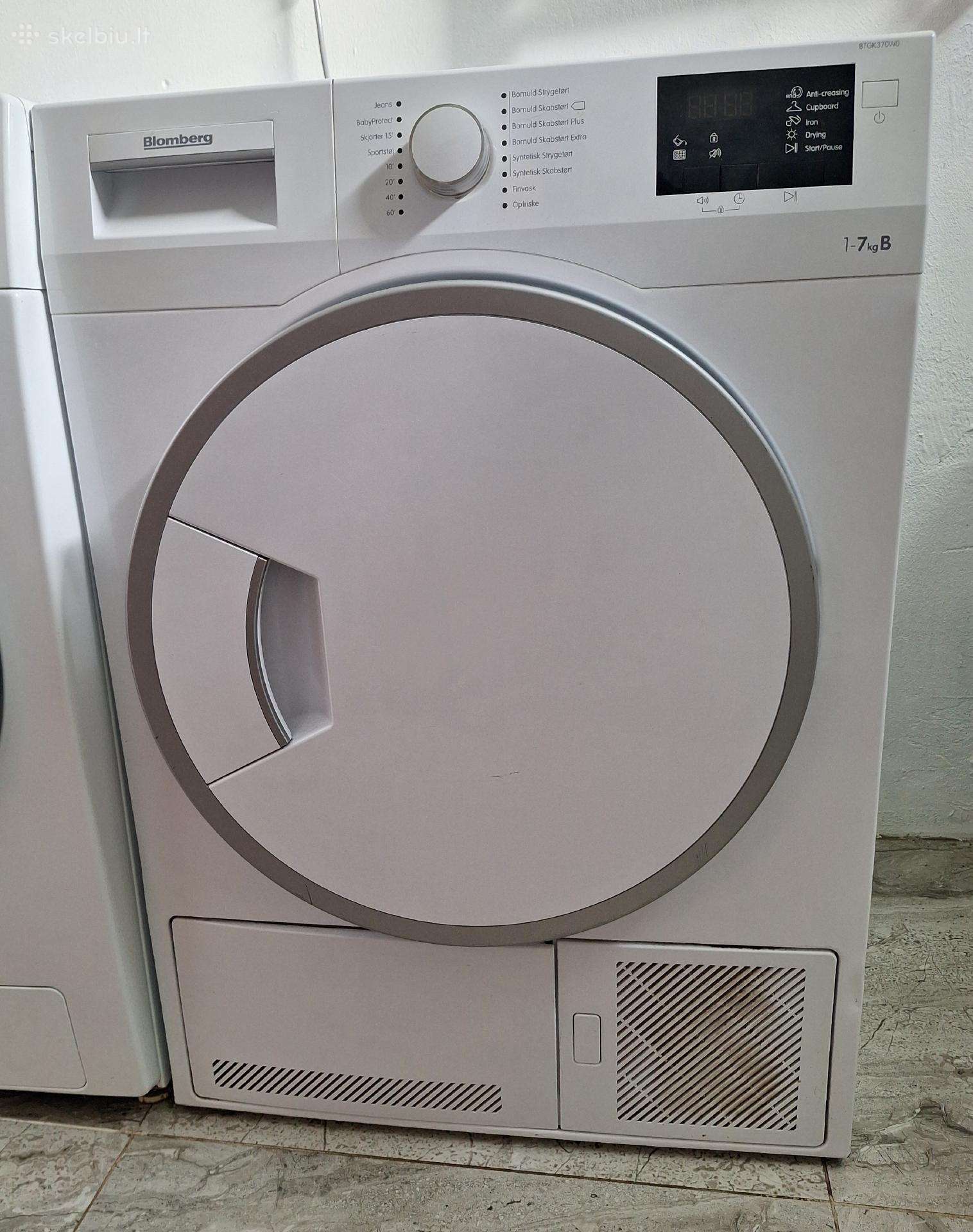 Parduodu „blomberg“ skalbinių džiovyklę, 7kg