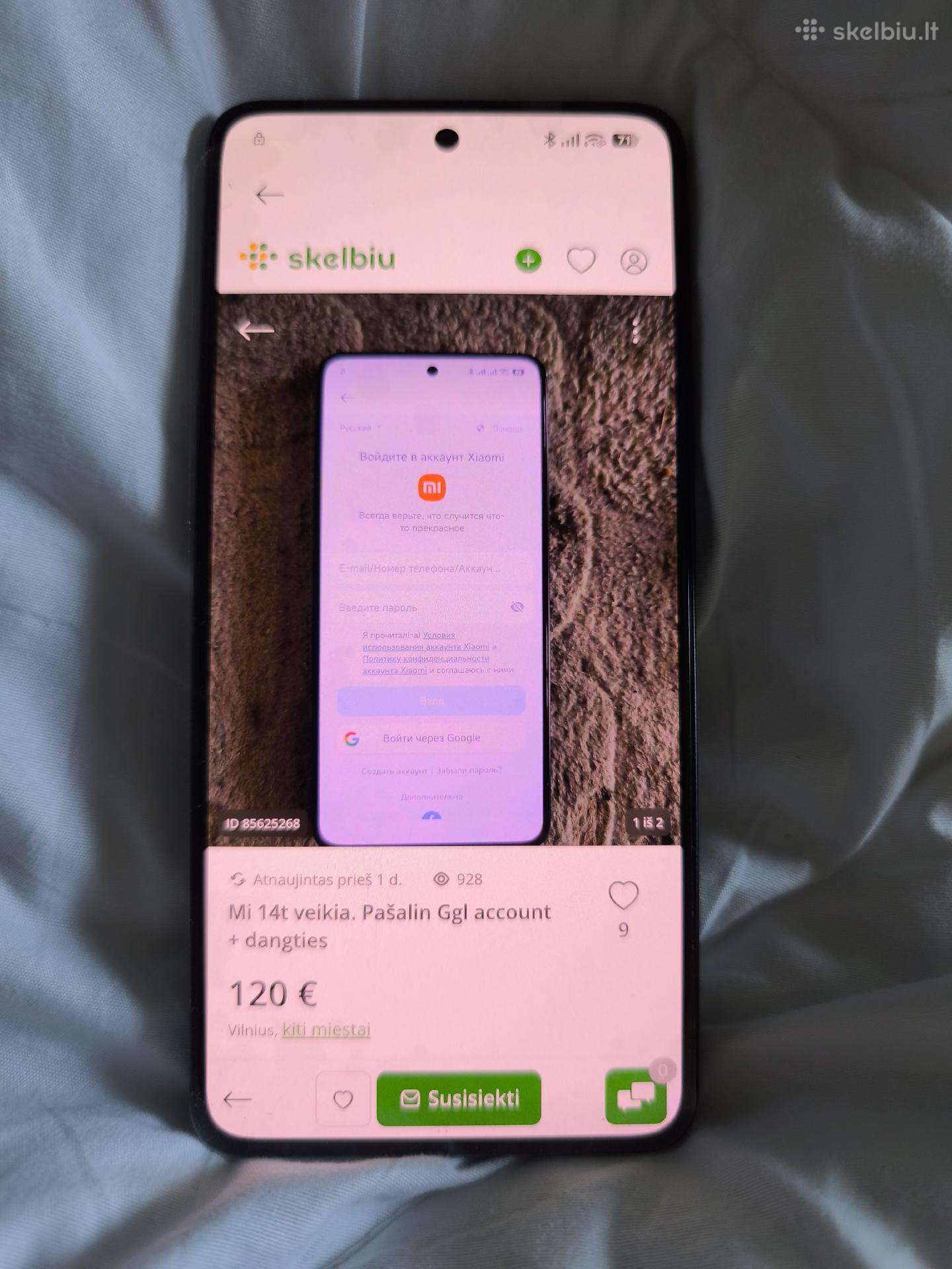 Mi 14t veikia. Pašalin Google frp + dangties