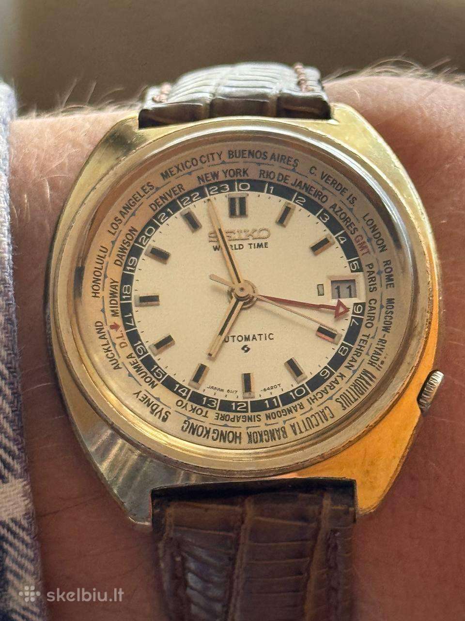 Seiko World Time laikrodis