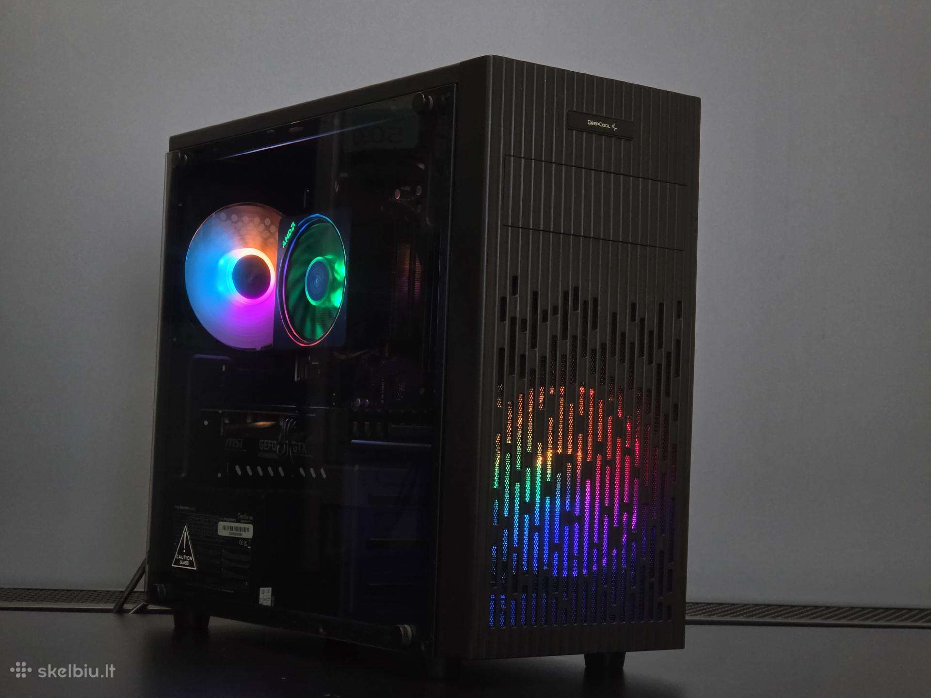 Ryzen 5 5500 kompiuteris su Gtx 1660 Super, 16gb