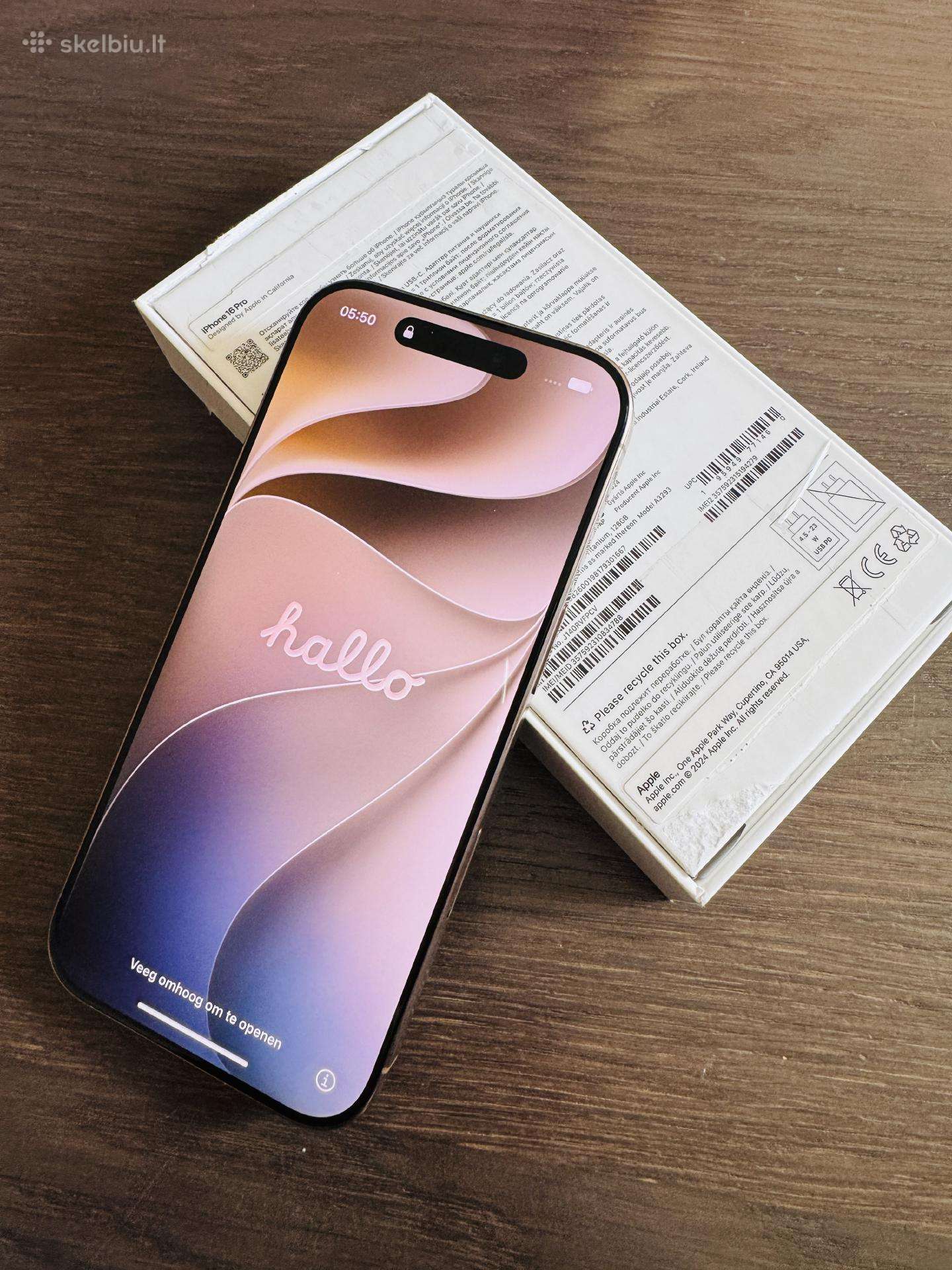 iPhone 16 Pro 128gb ,labai gerame stovyje