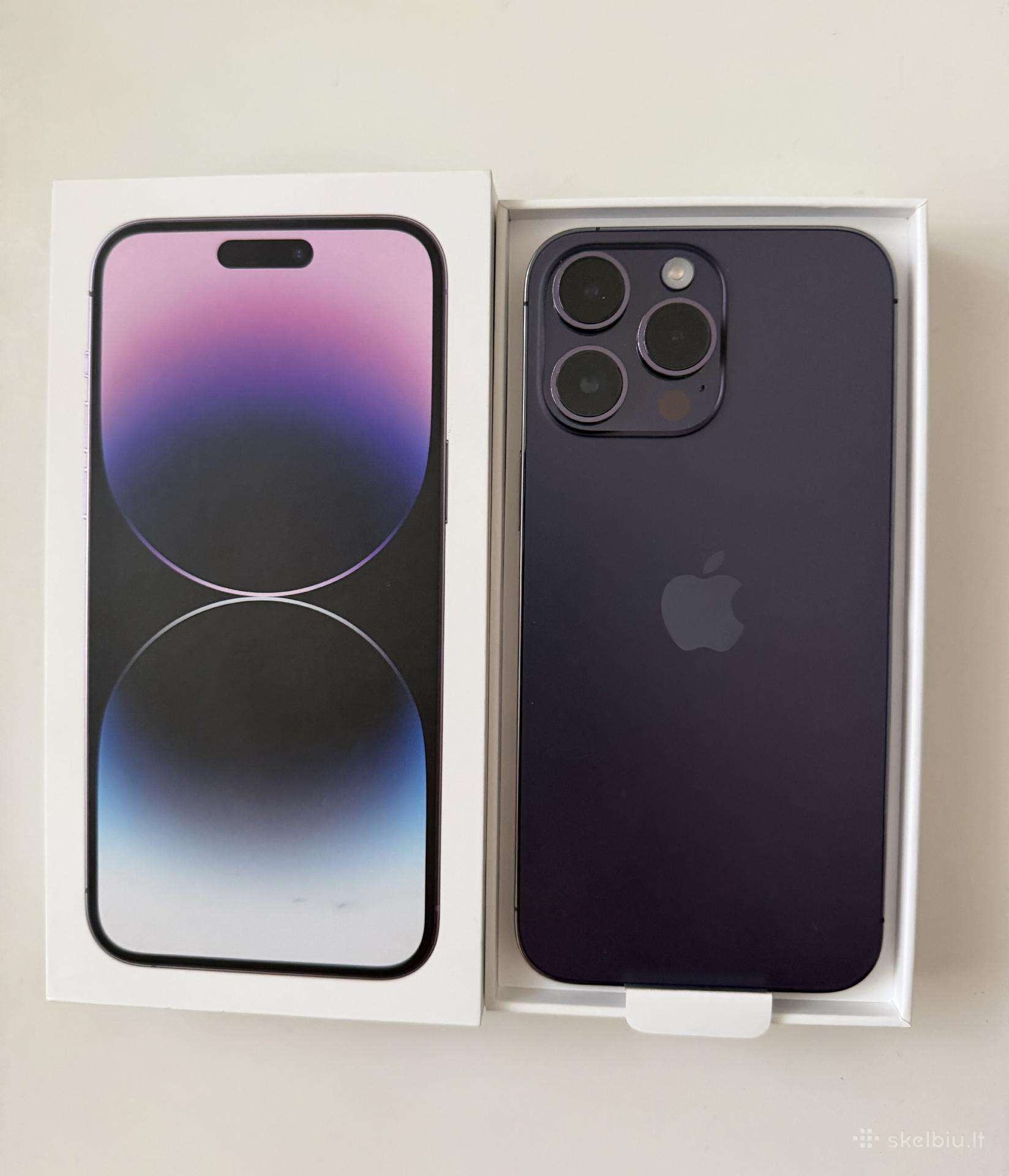 Naujas iPhone 14 Pro max deep purple, 128gb