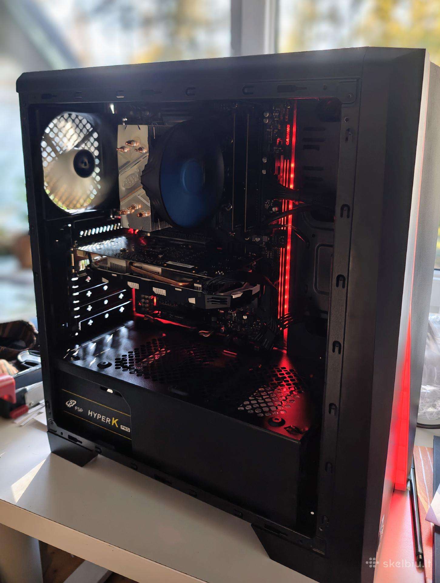 Kompiuteris i7 7700, Gtx 1060, 16gb RAM.