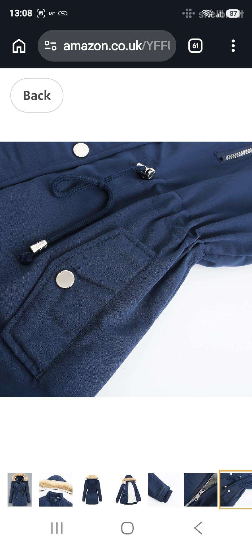 Moteriškas žieminis paltas parka