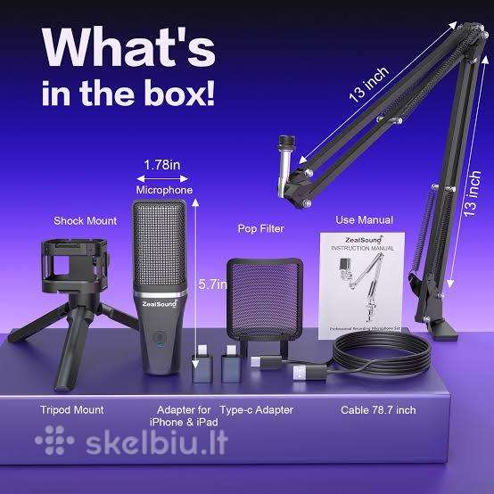 Parduodu „Zealsound Bdk 11 Pro“ mikrofoną