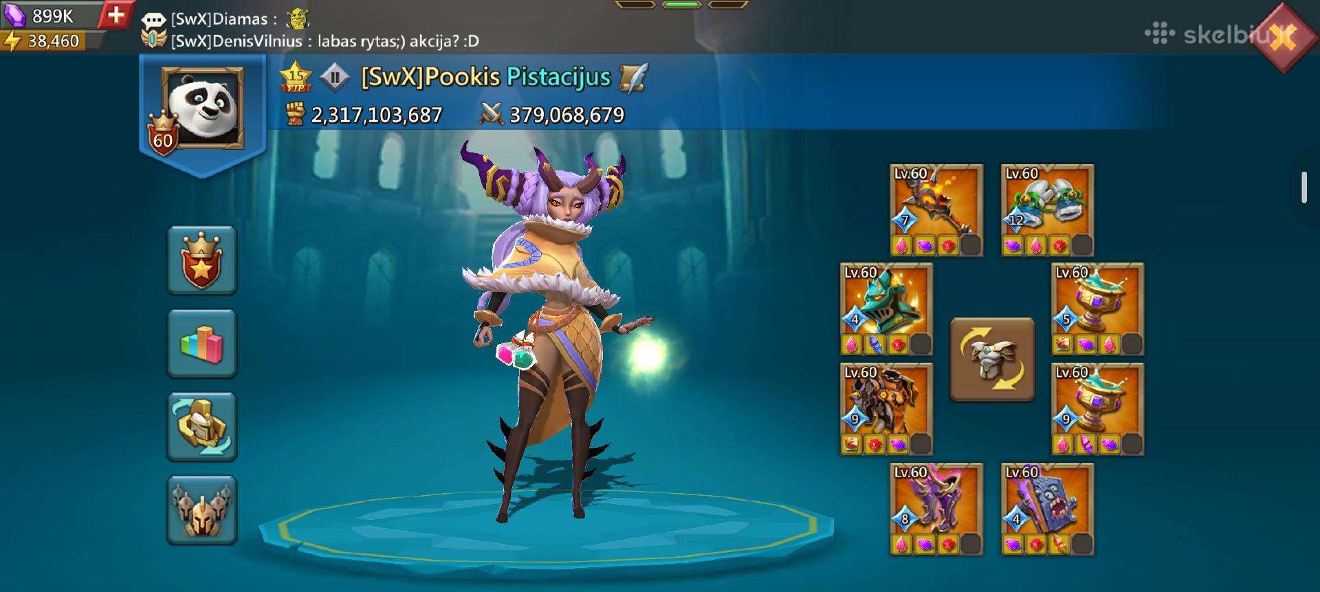 Lords mobile žaidimo account