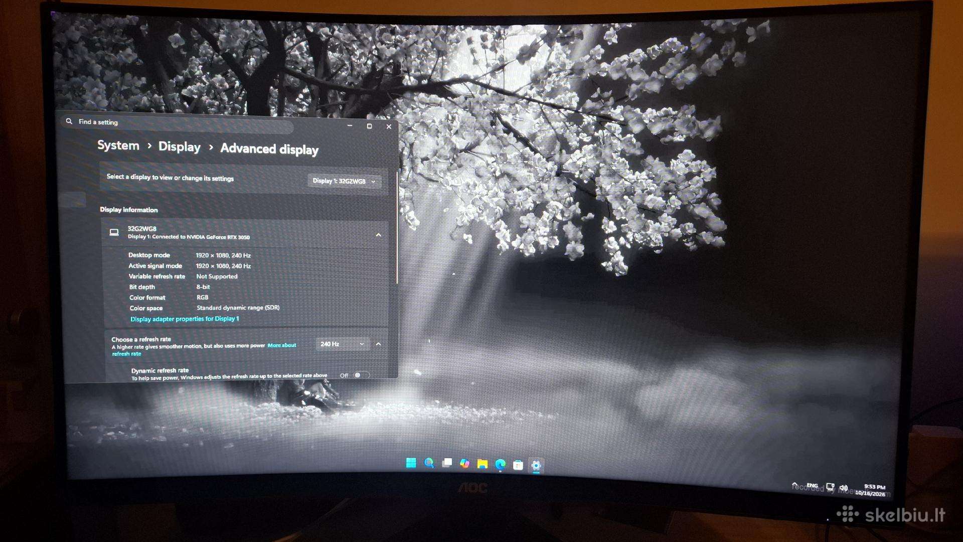 Gaming monitorius Aoc 32g2wg8