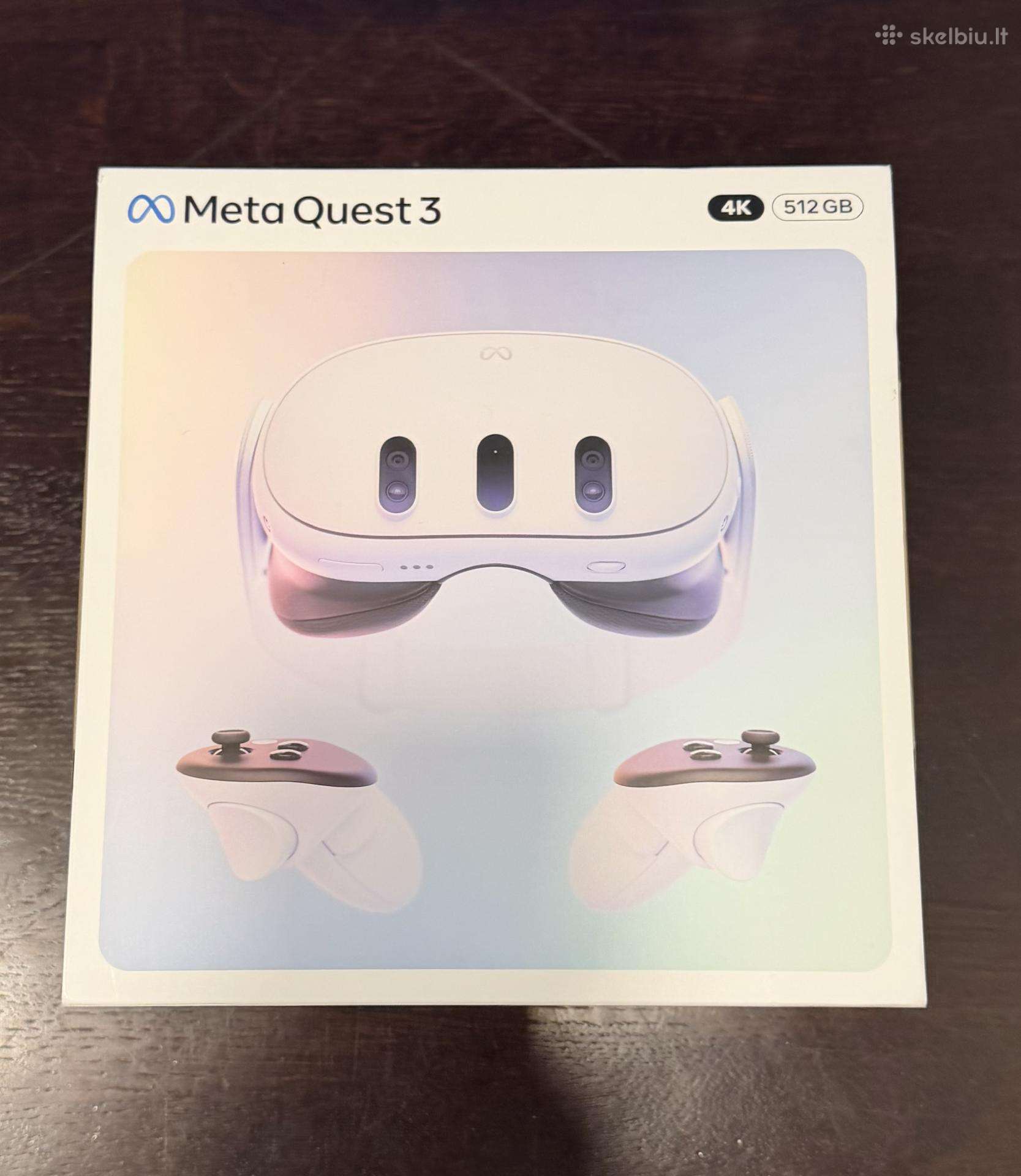 Meta Quest 3 512gb Vr akiniai – Nauji