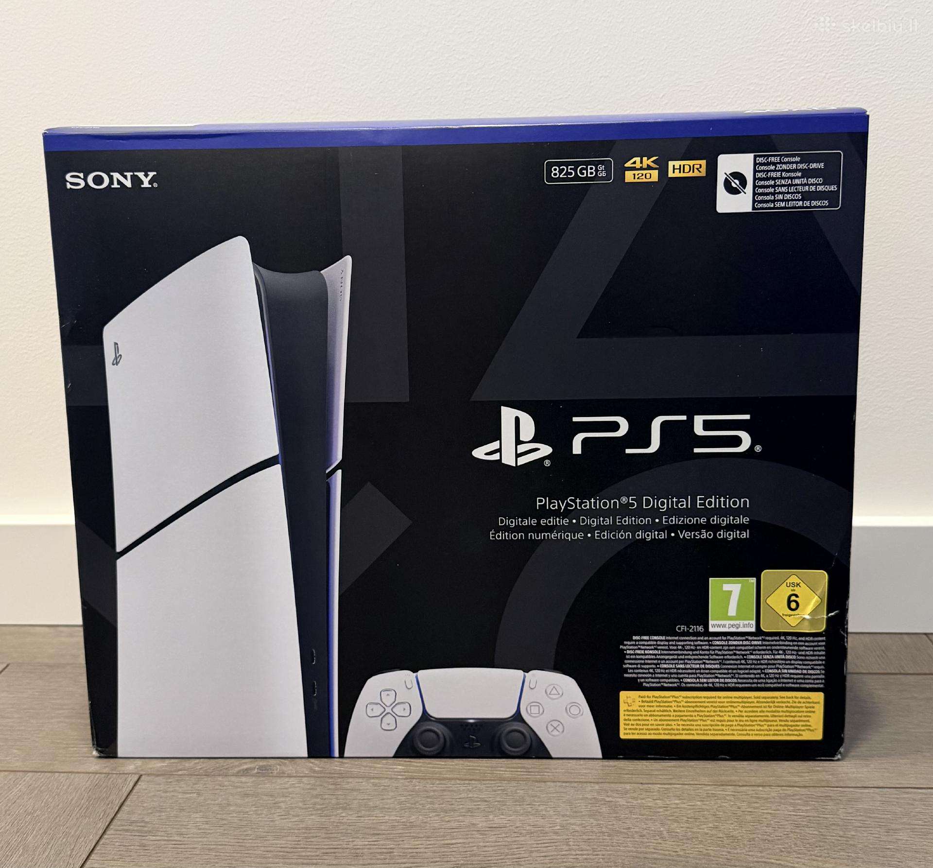Sony Playstation 5 Slim Digital 825gb – Naujas