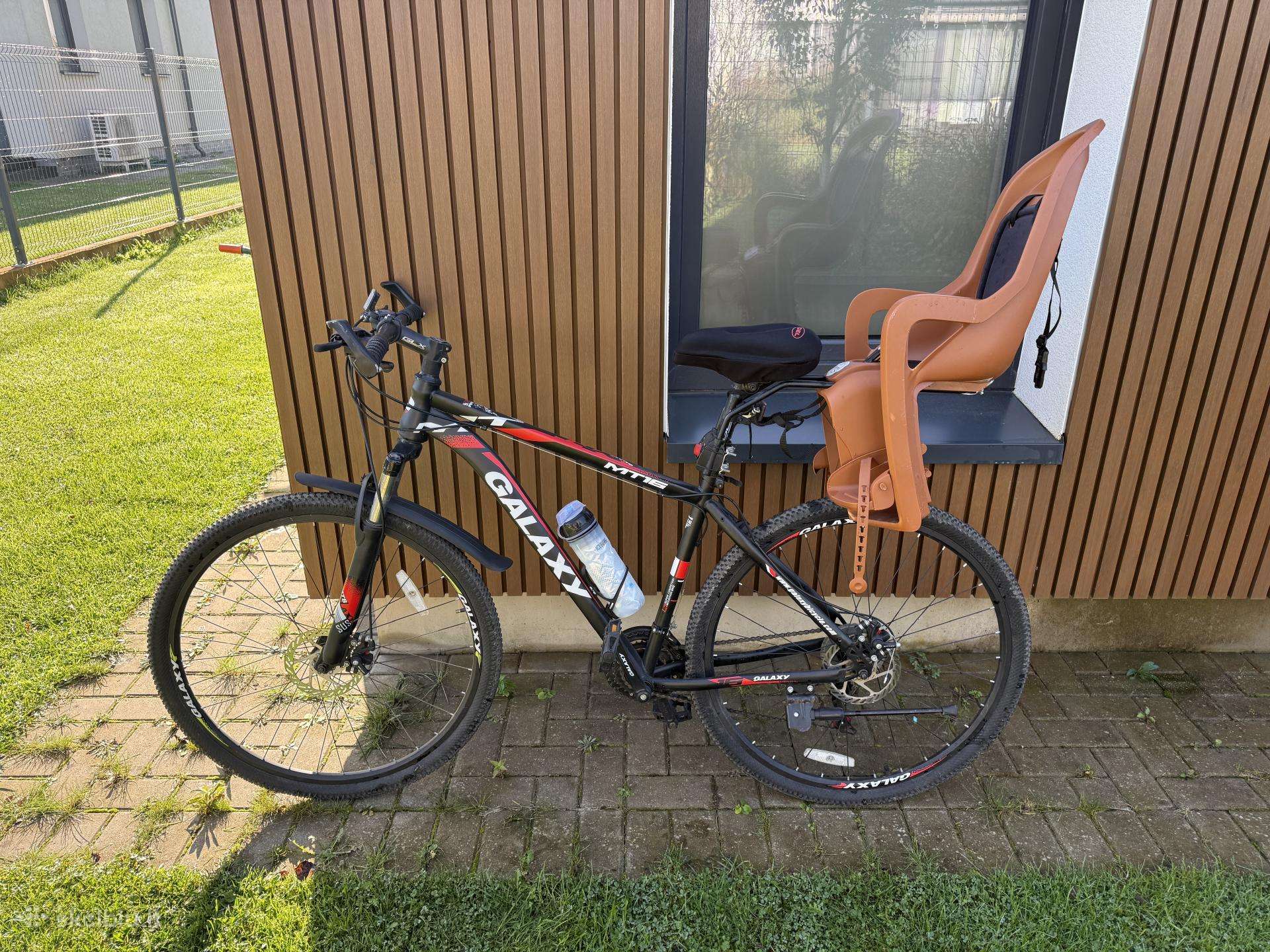 Du dviračiai galaxy Mt16 + vaikiška kėdutė