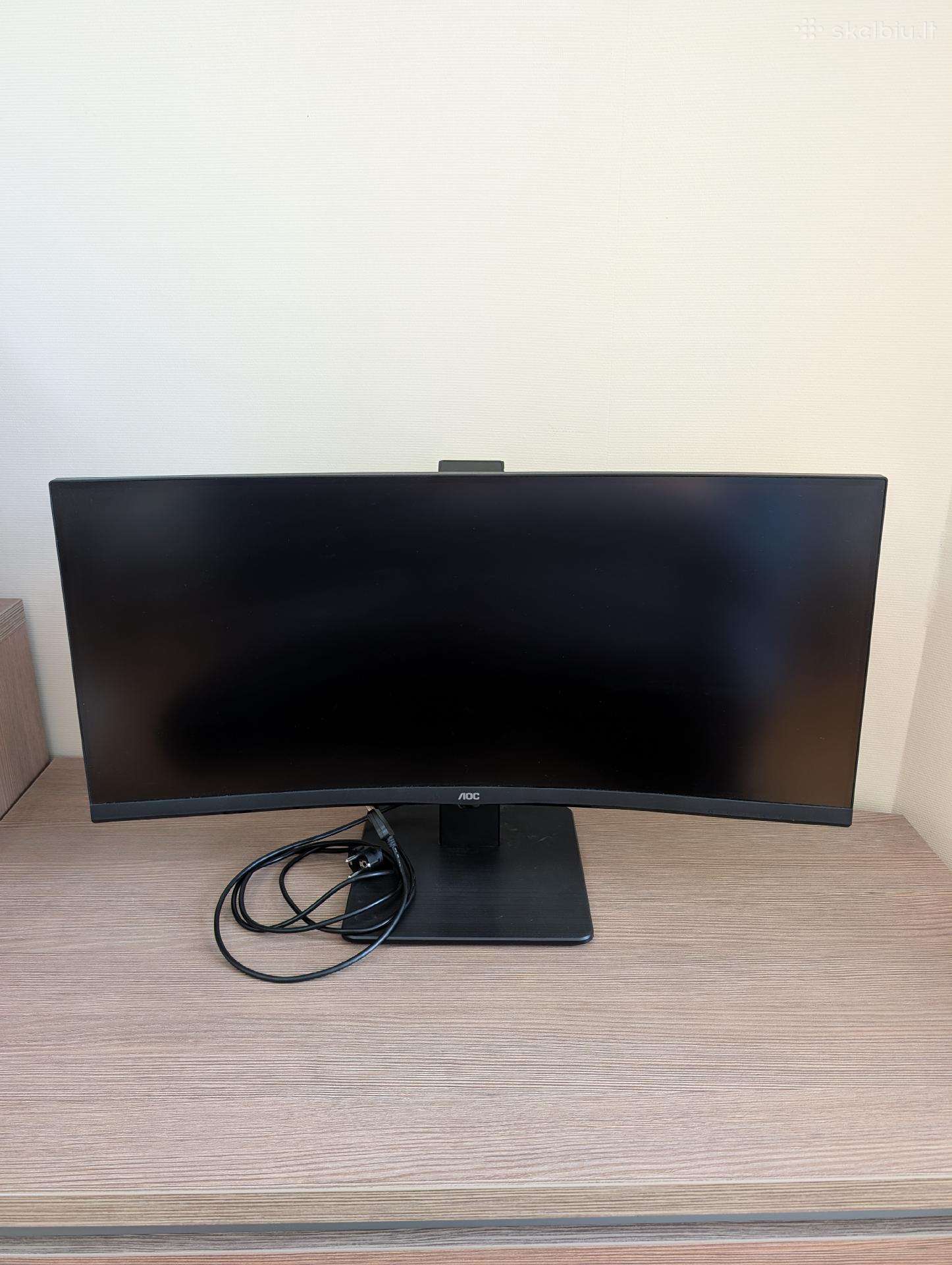 Lenktas monitorius Aoc Cu34p2a 34" Ultrawide Wqhd