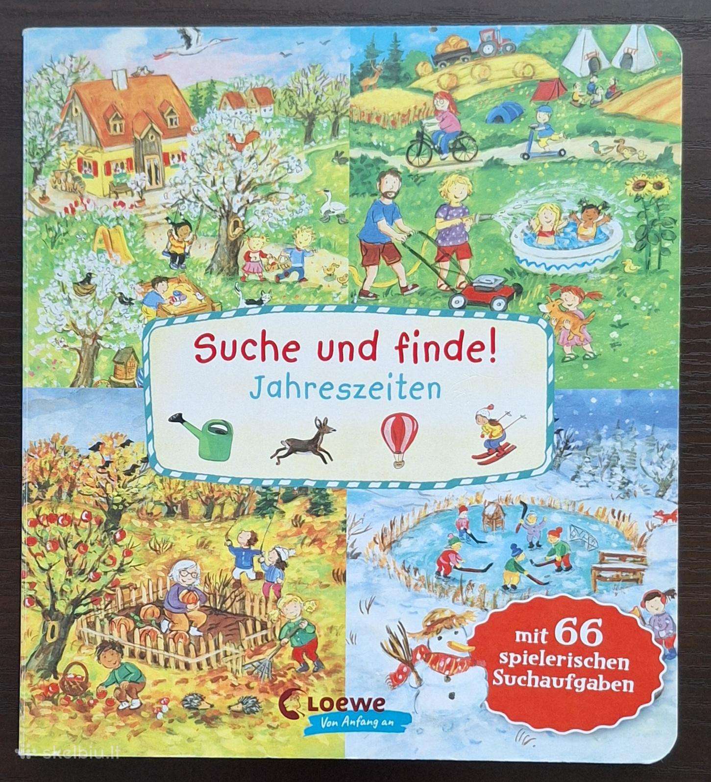 Knyga vaikams 3+ „Suche und finde! Jahreszeiten"
